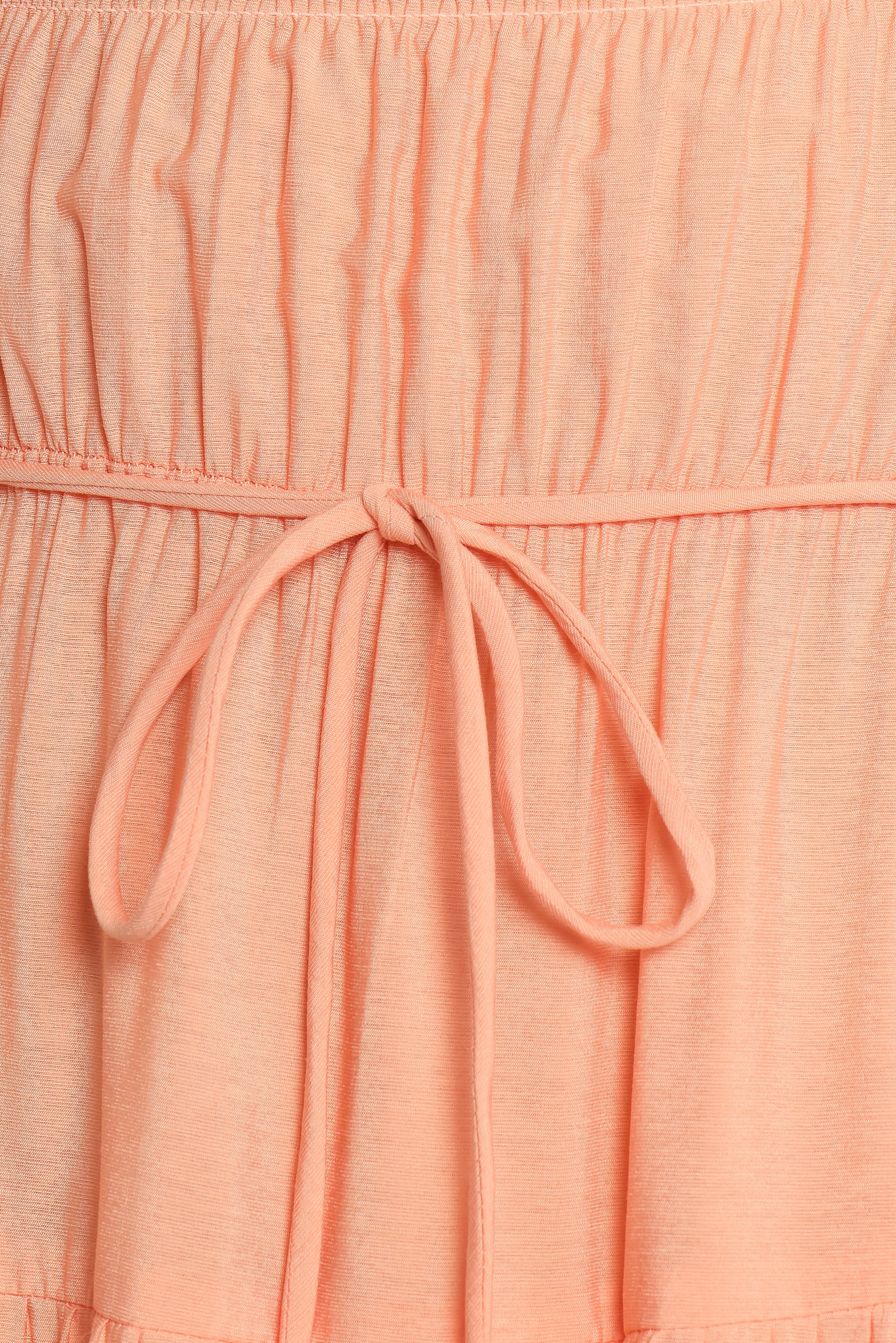 Julie Off Shoulder Midi Dress - Peach-Ladys Street