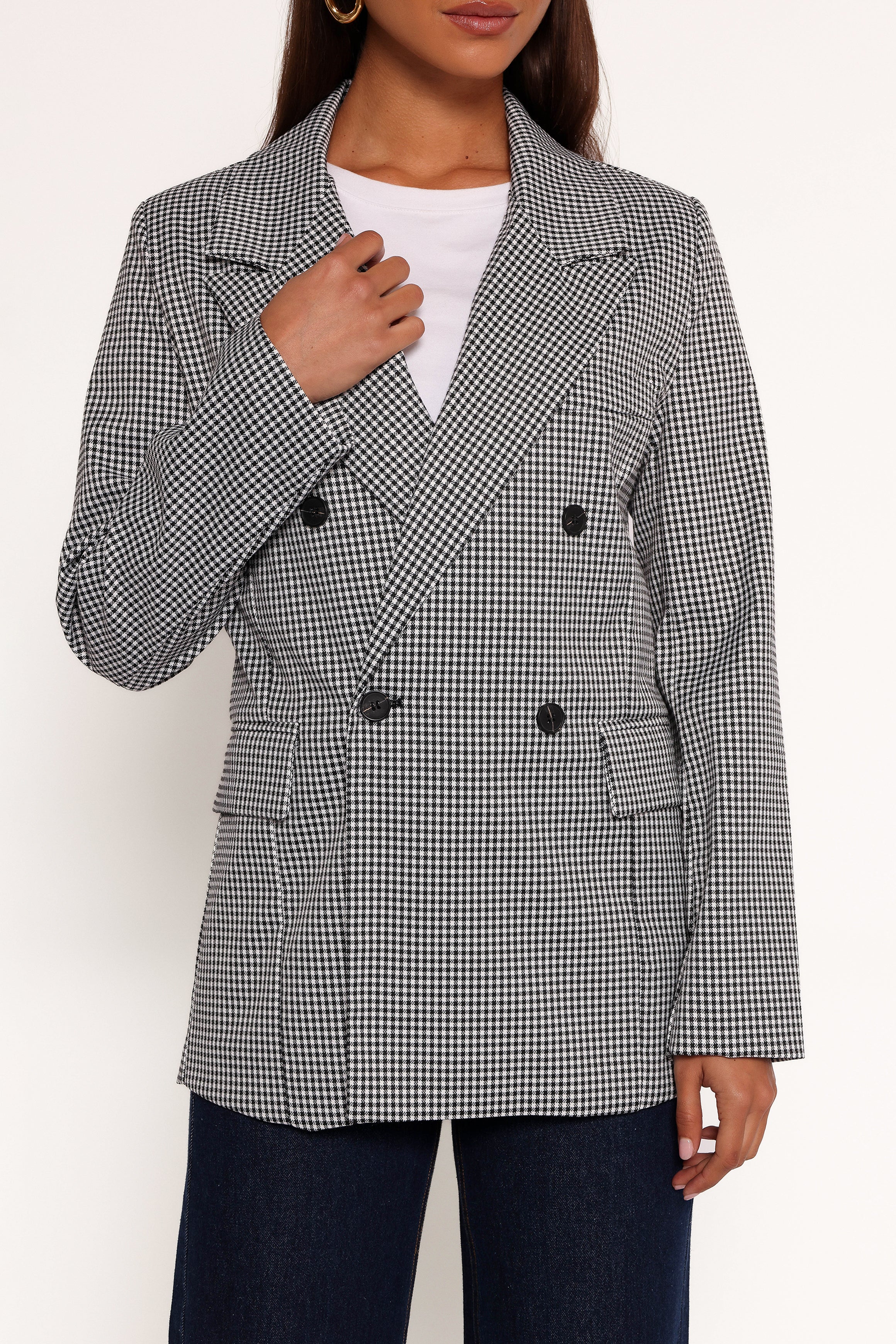 Juliette Blazer - Black/White-Ladys Street