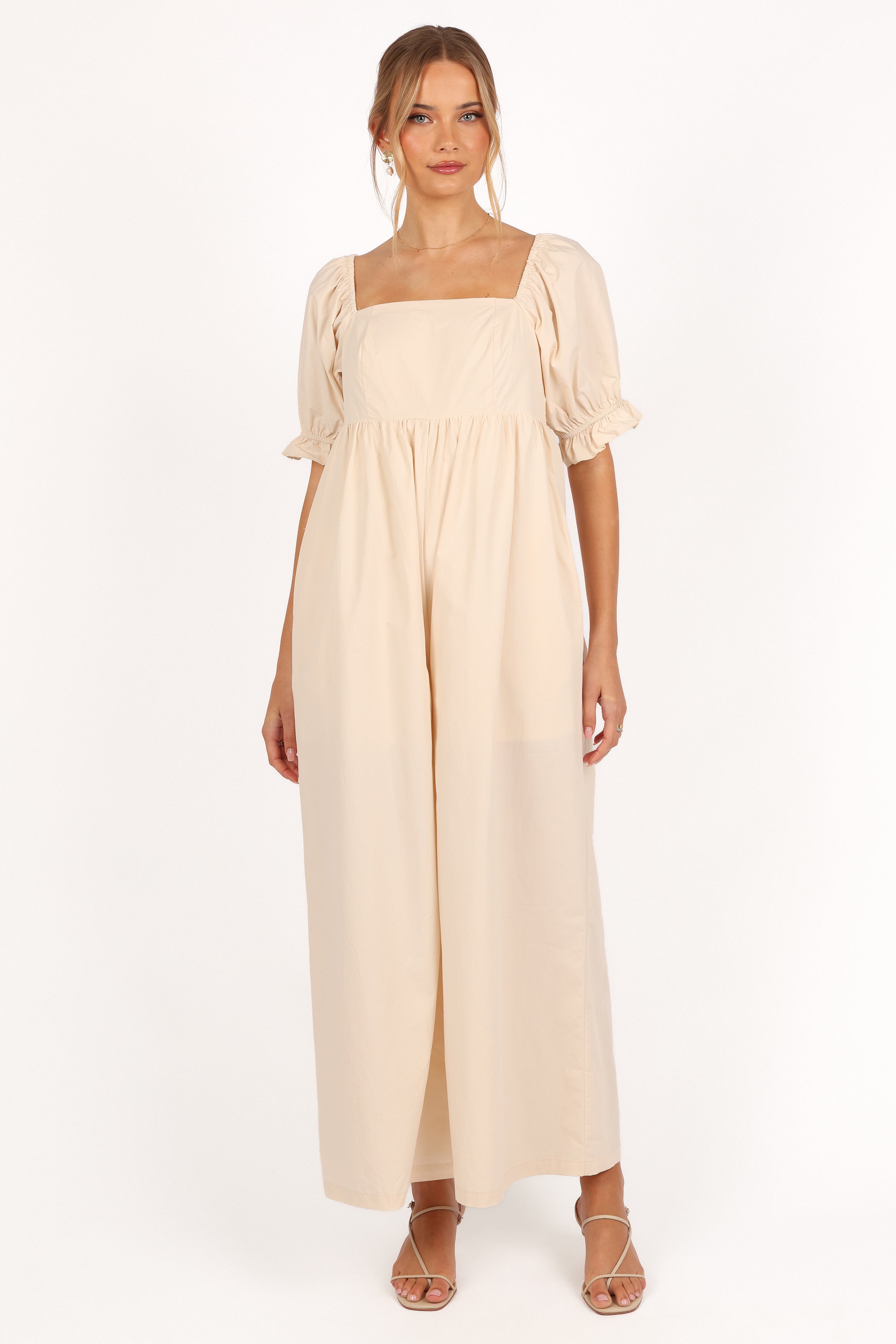 Juliette Jumpsuit - Ecru-Ladys Street