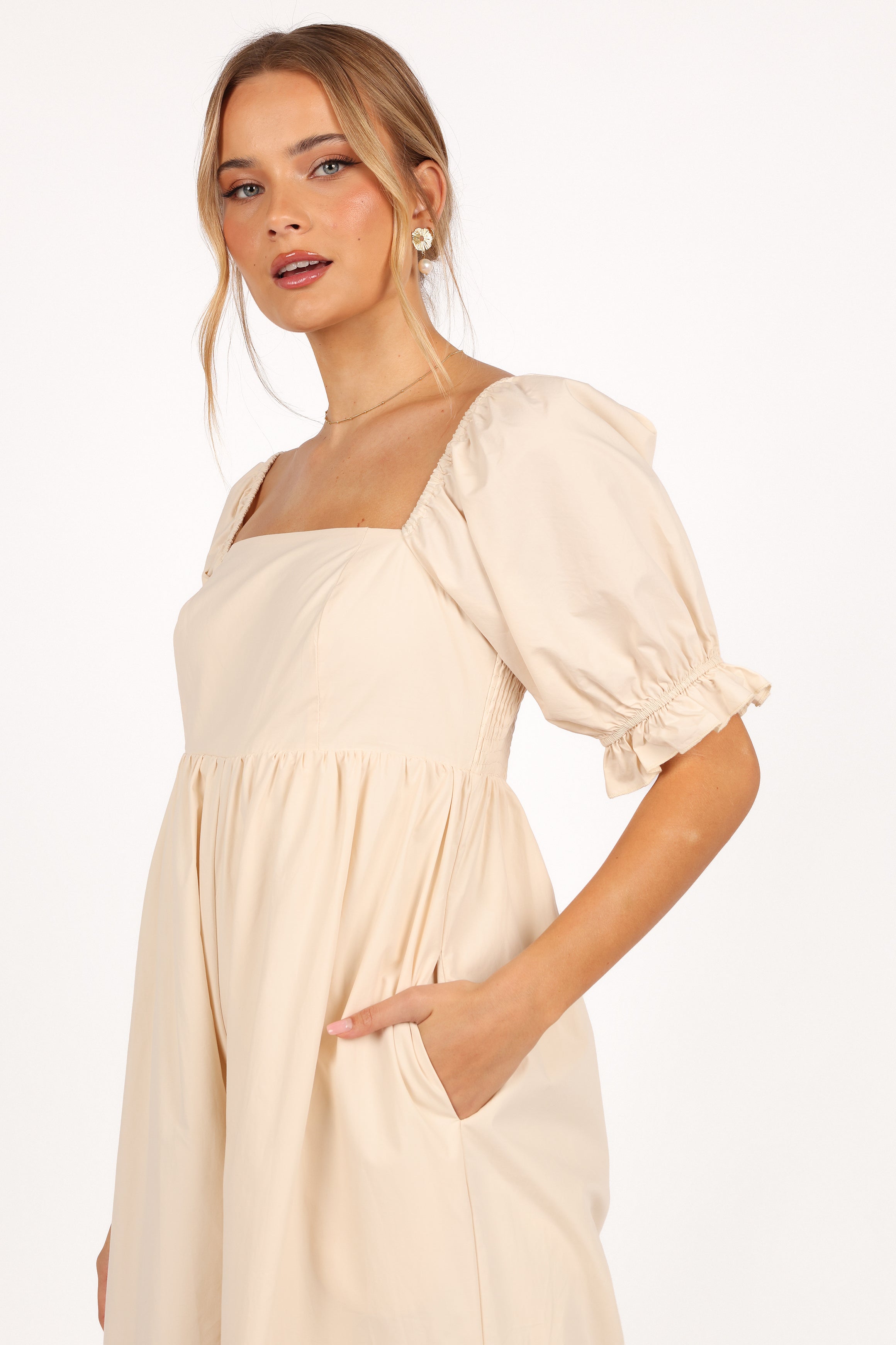 Juliette Jumpsuit - Ecru-Ladys Street