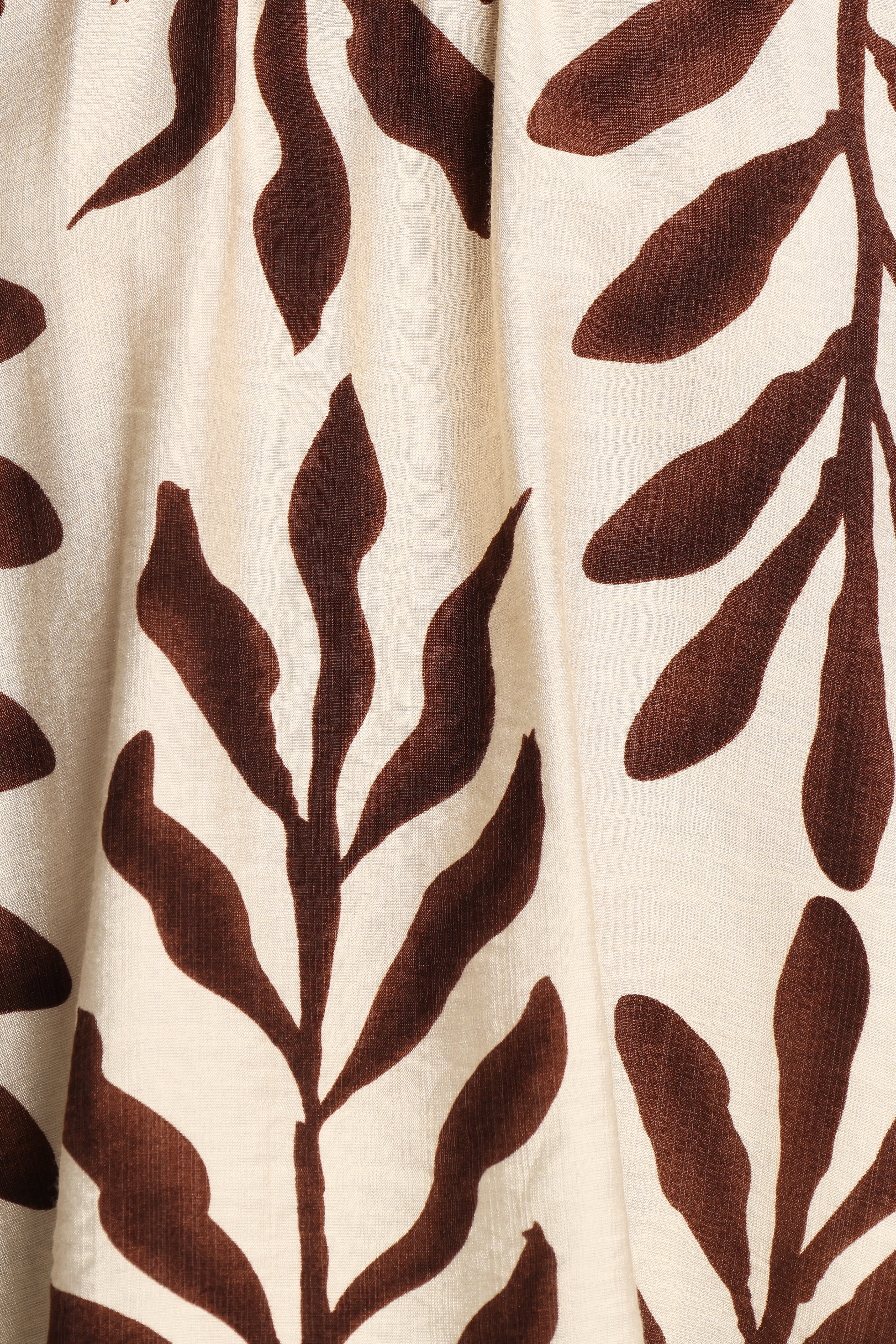 July Long Sleeve Smock Top - Brown Palm-Ladys Street