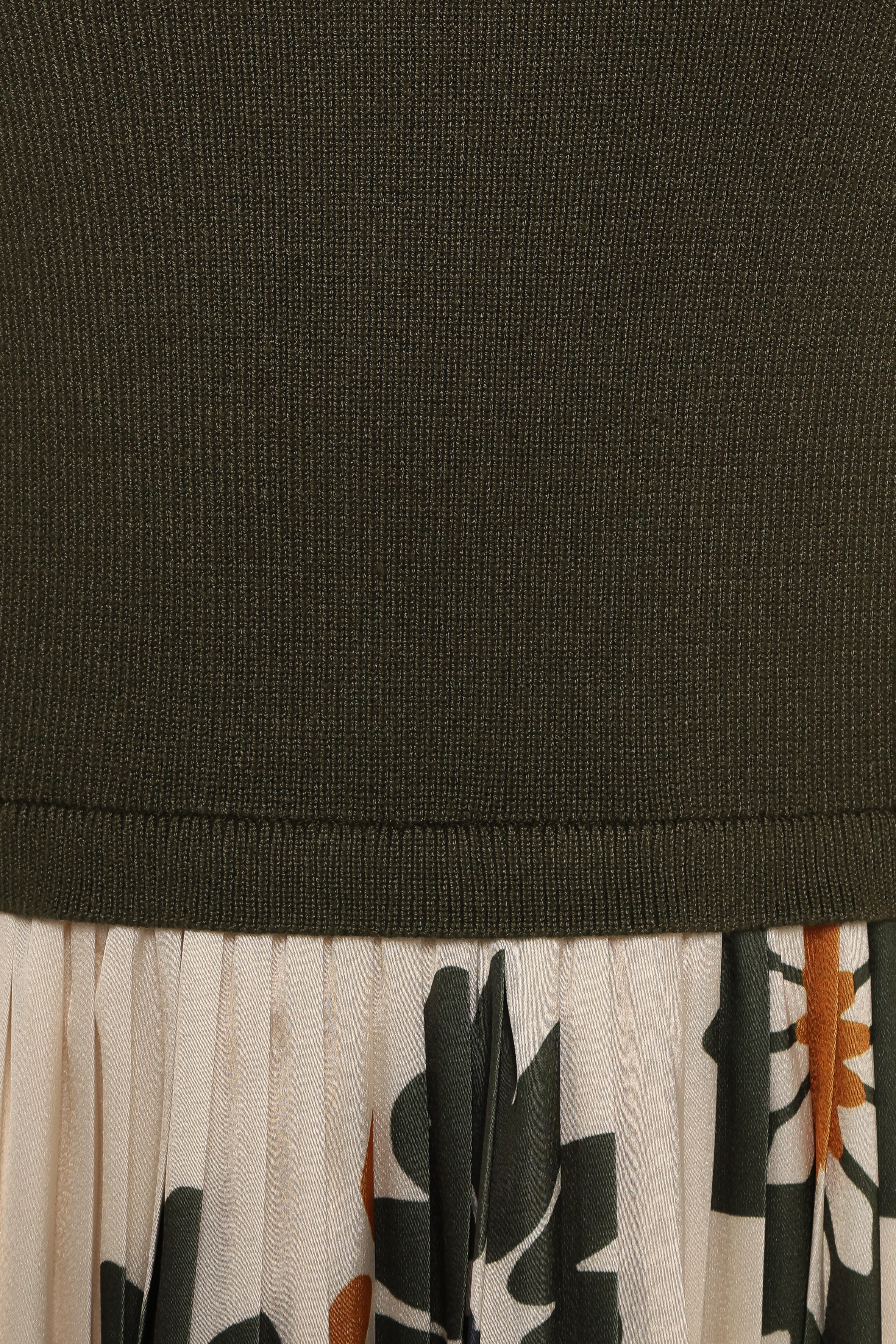 June Midi Dress - Cream/Olive-Ladys Street