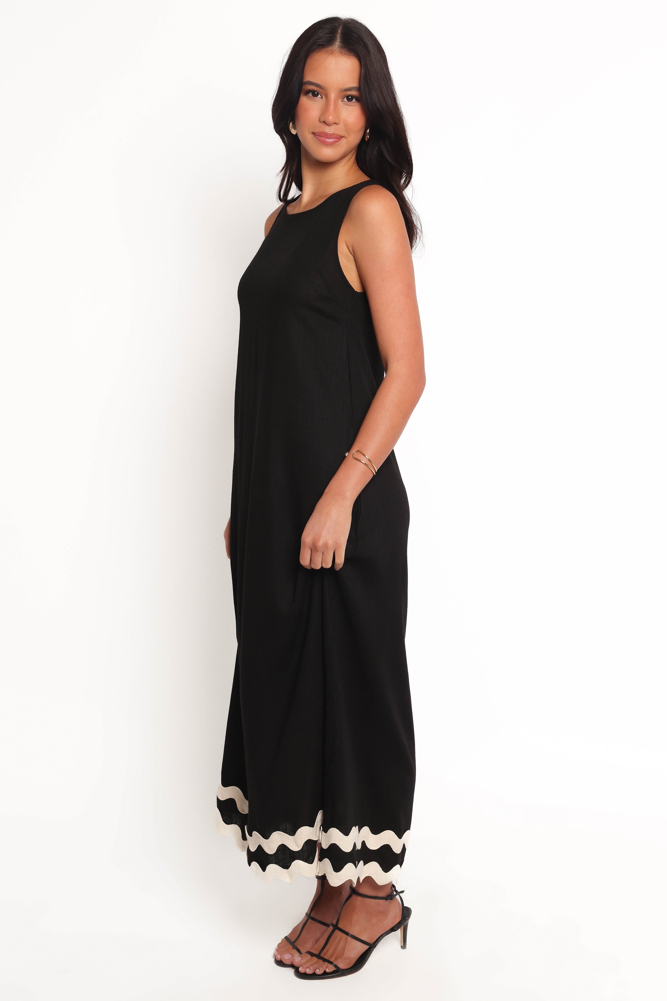 Juno Maxi Dress - Black-Ladys Street
