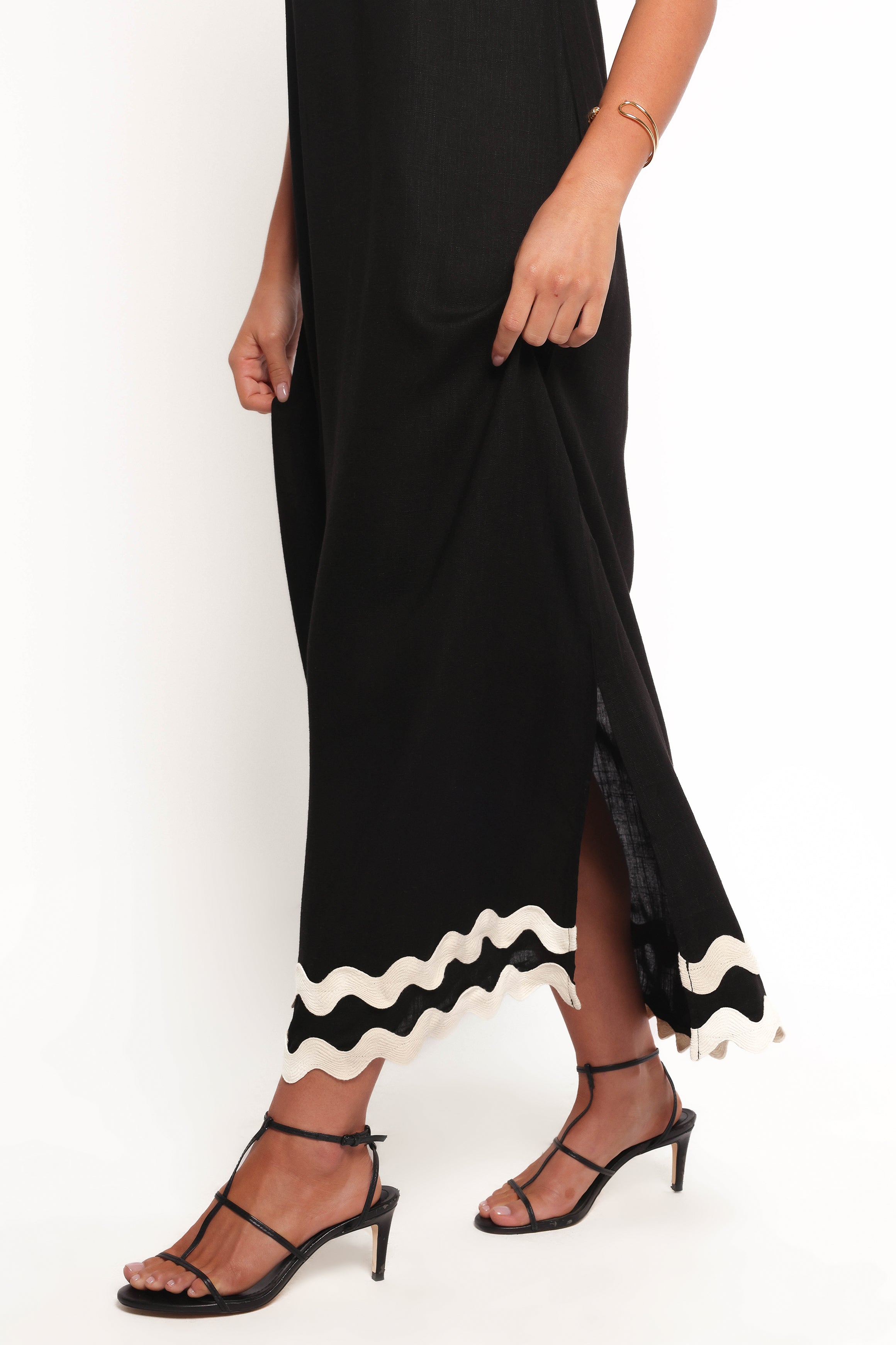Juno Maxi Dress - Black-Ladys Street