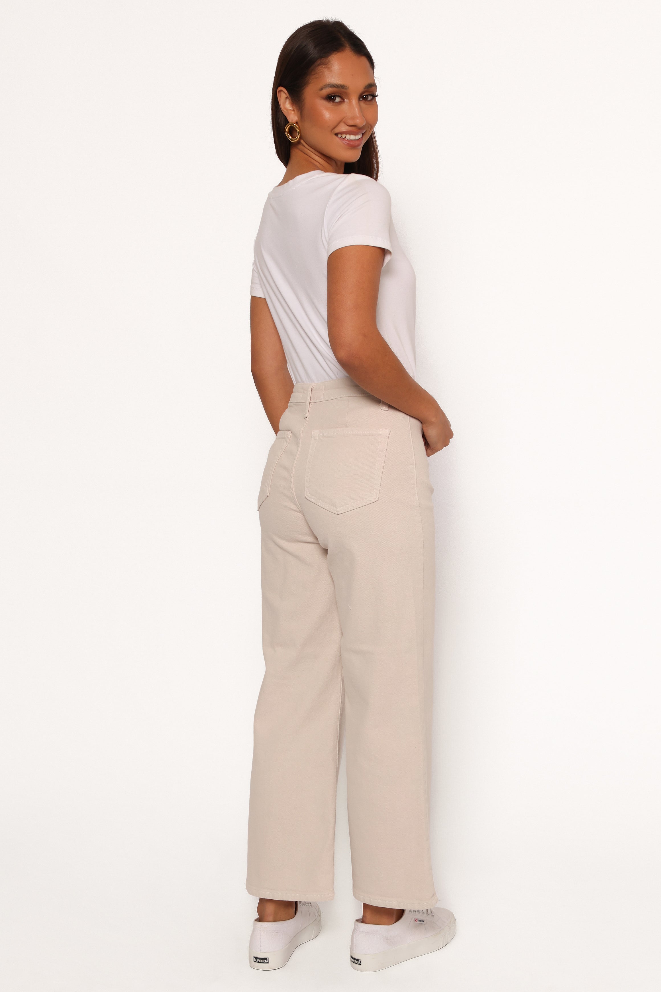 Just Black Trouser Wide Leg Jean - Supermoon-Ladys Street