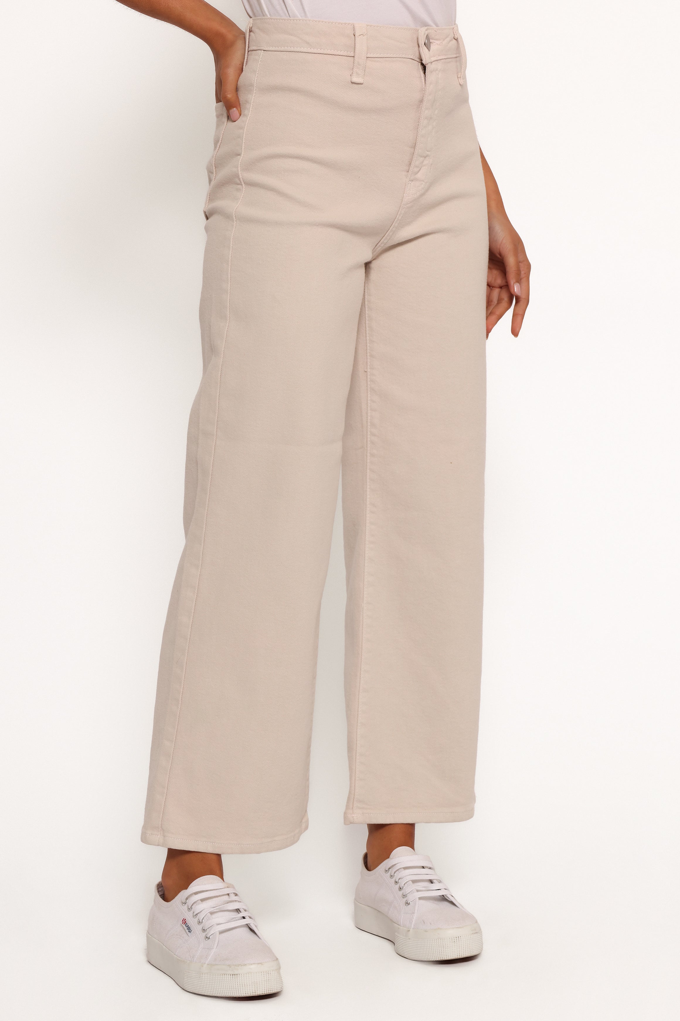 Just Black Trouser Wide Leg Jean - Supermoon-Ladys Street