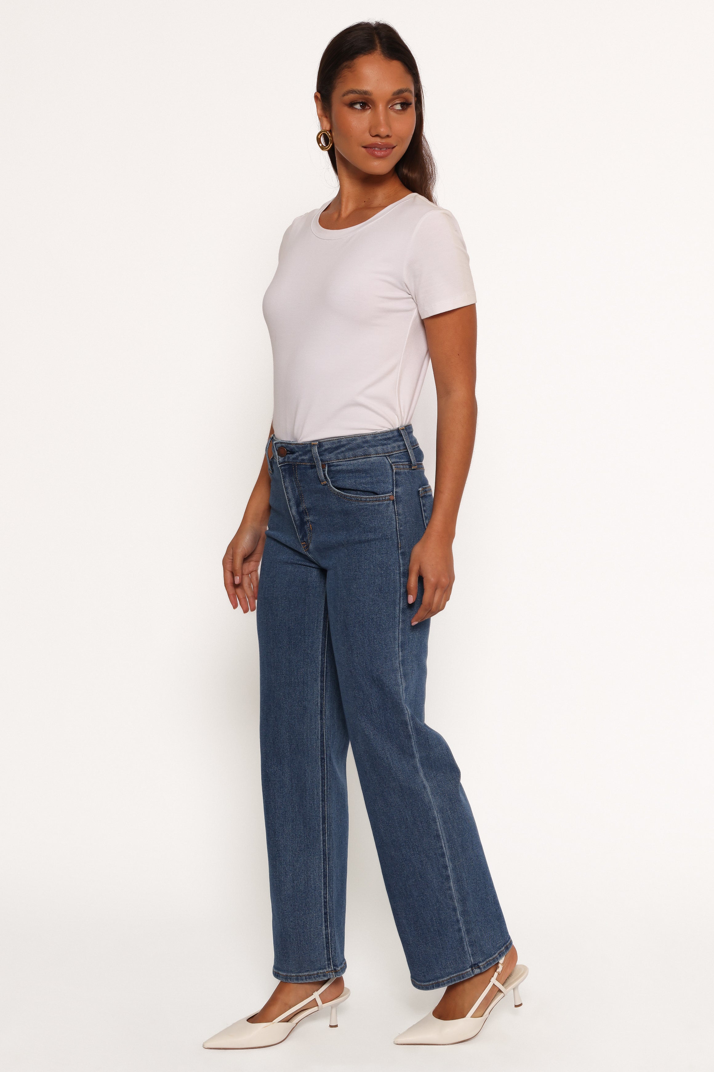 Just Black Uncut Straight Leg Jean - Dark Denim-Ladys Street