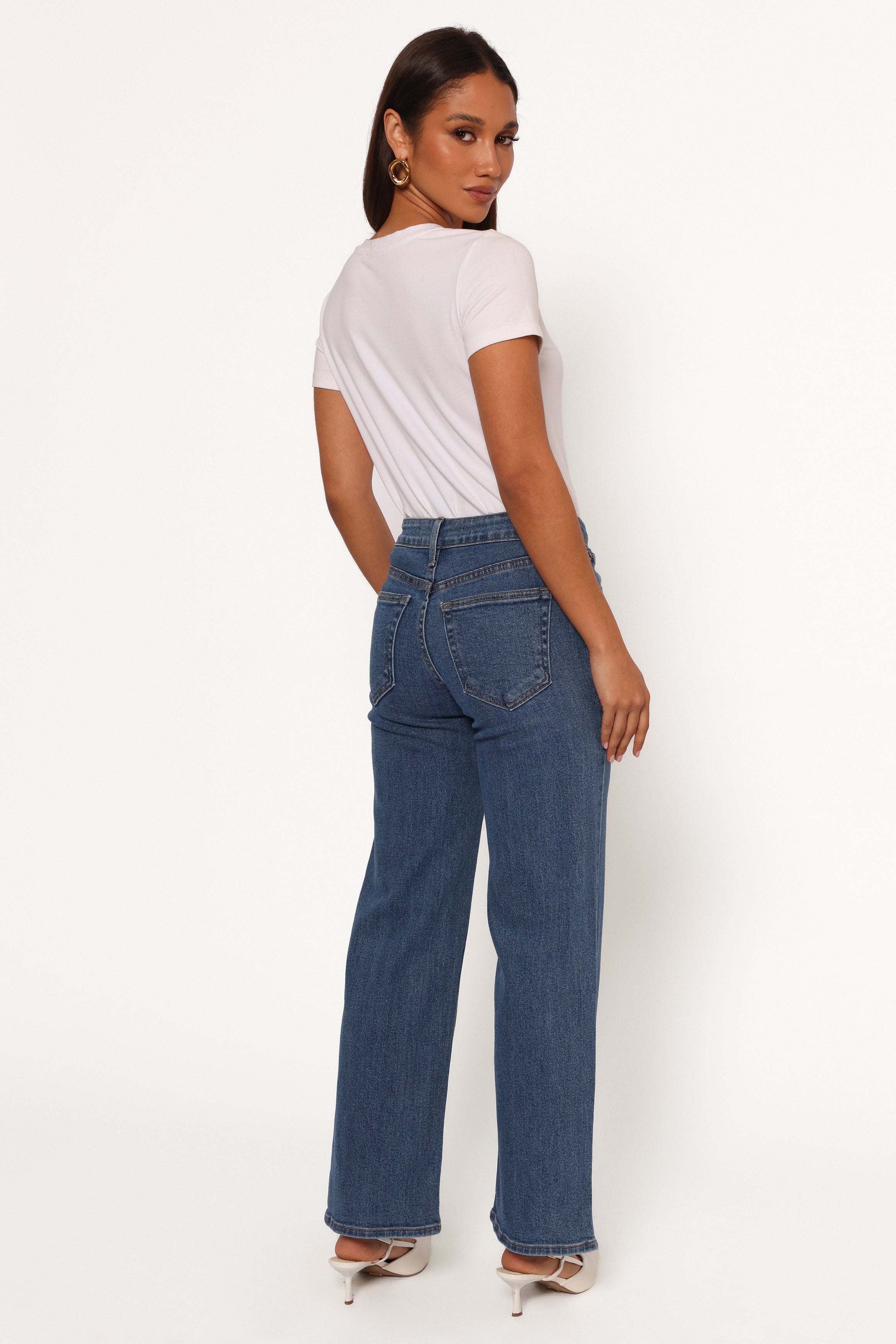 Just Black Uncut Straight Leg Jean - Dark Denim-Ladys Street