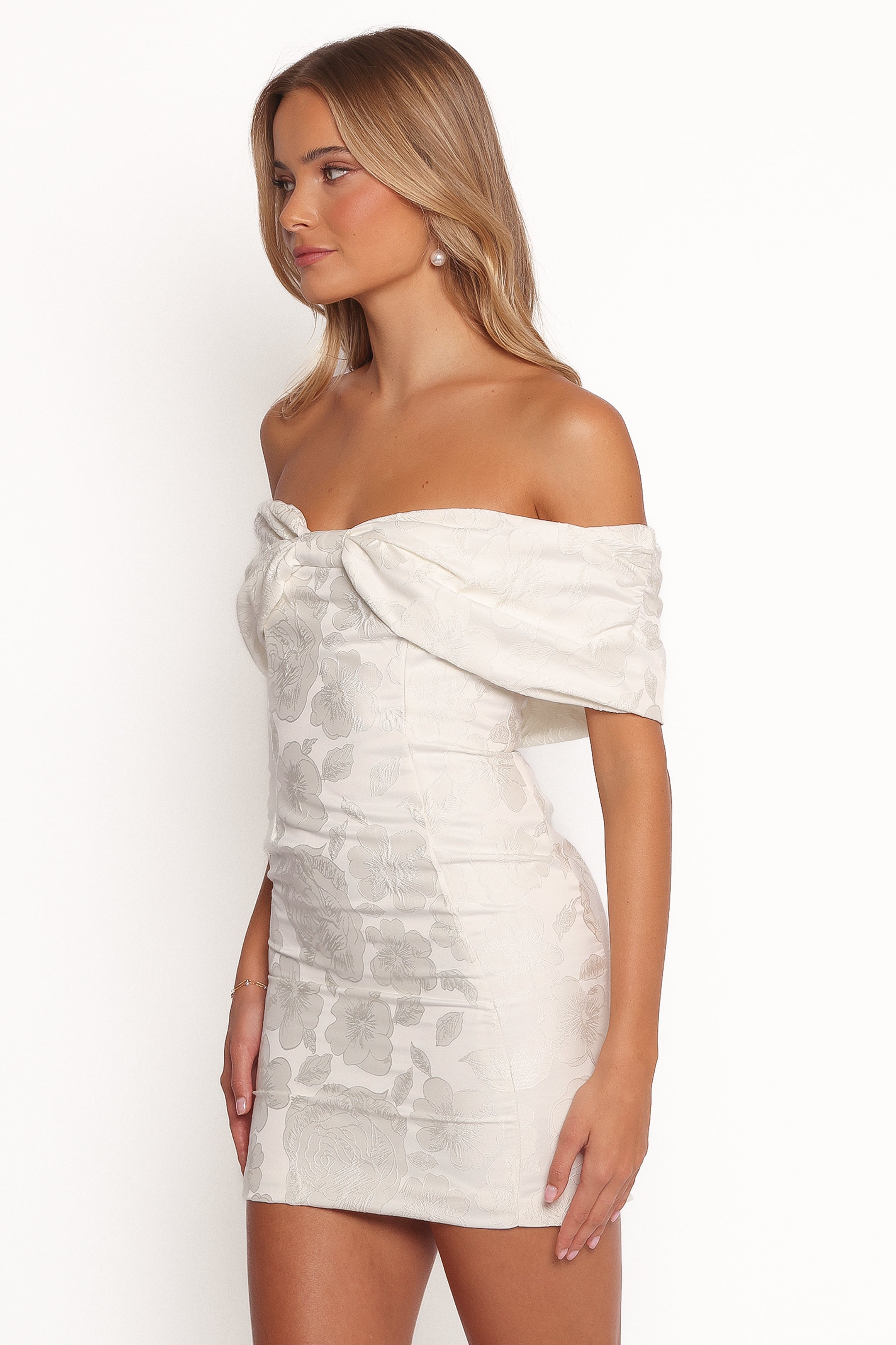 Kaeli Mini Dress - White-Ladys Street