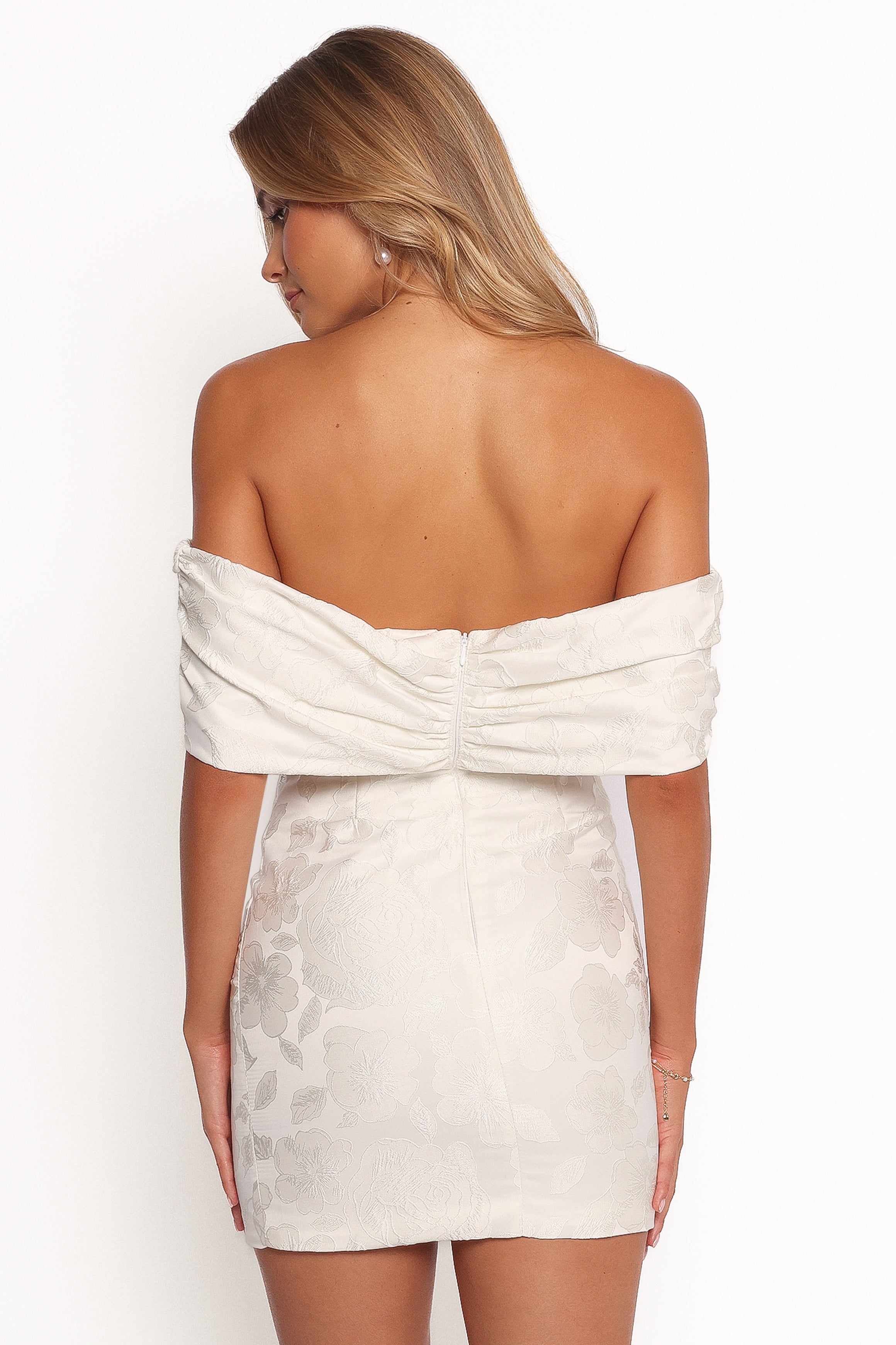 Kaeli Mini Dress - White-Ladys Street