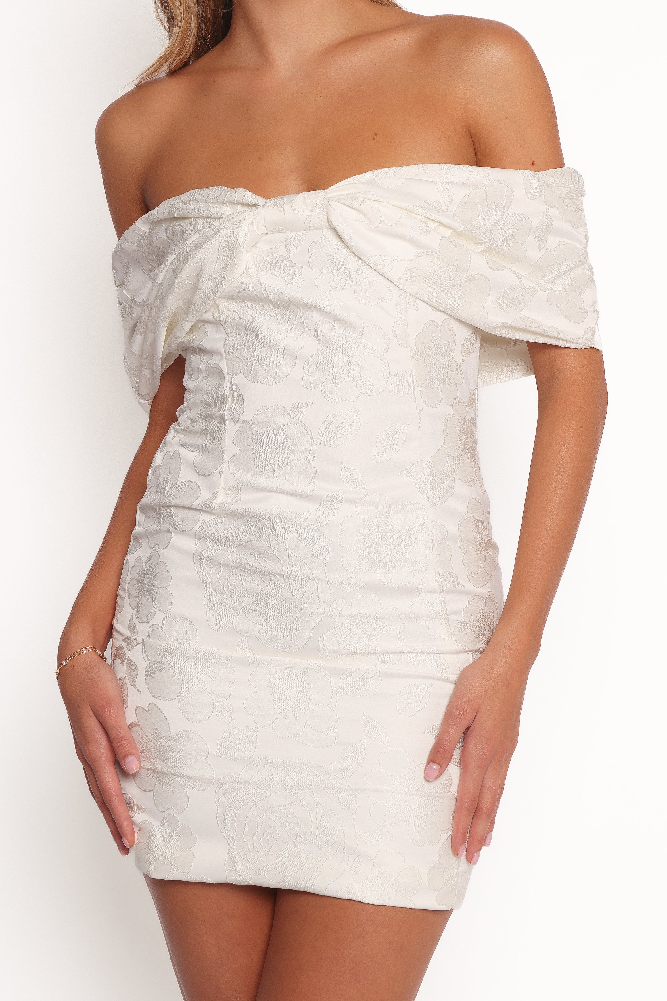 Kaeli Mini Dress - White-Ladys Street