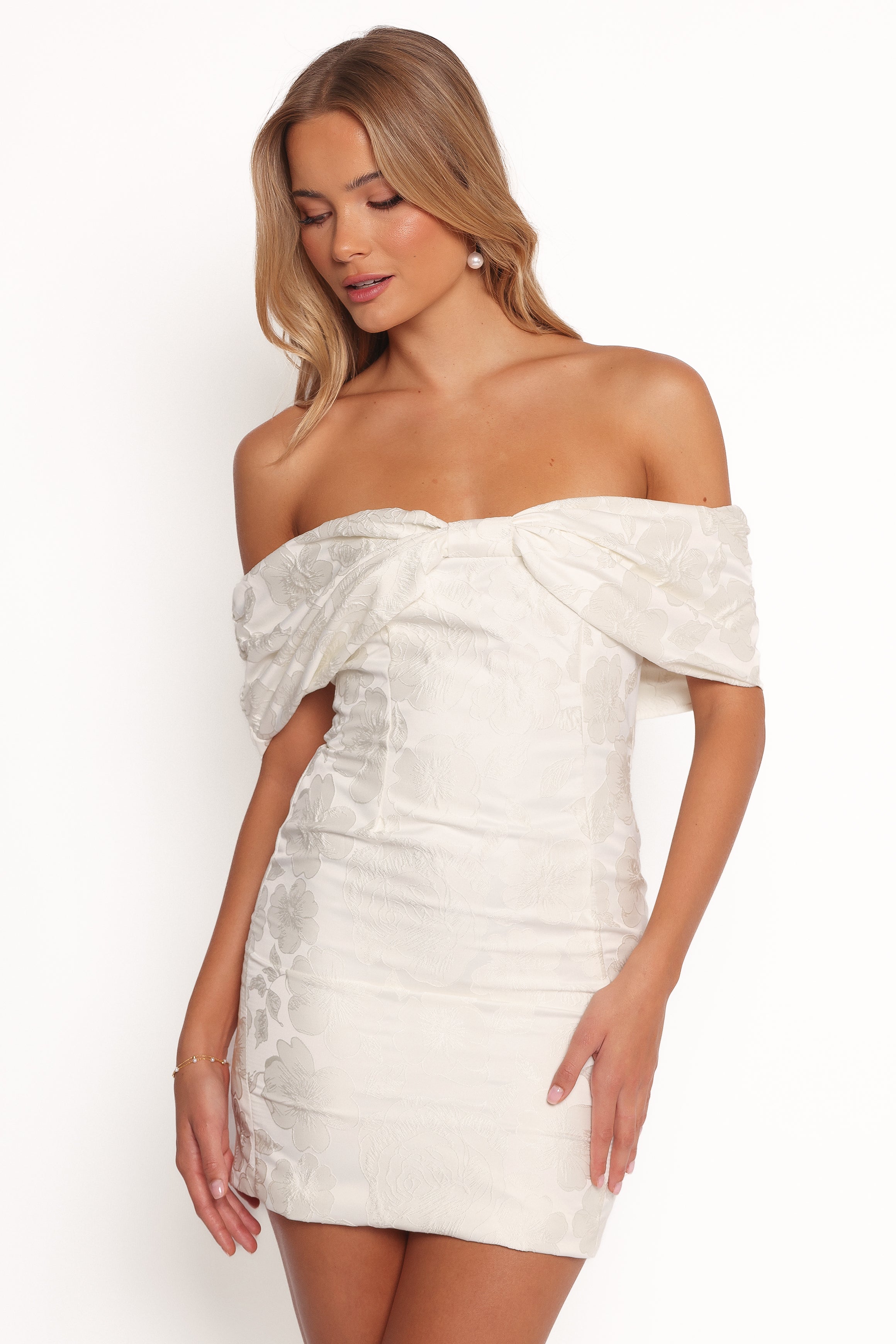 Kaeli Mini Dress - White-Ladys Street