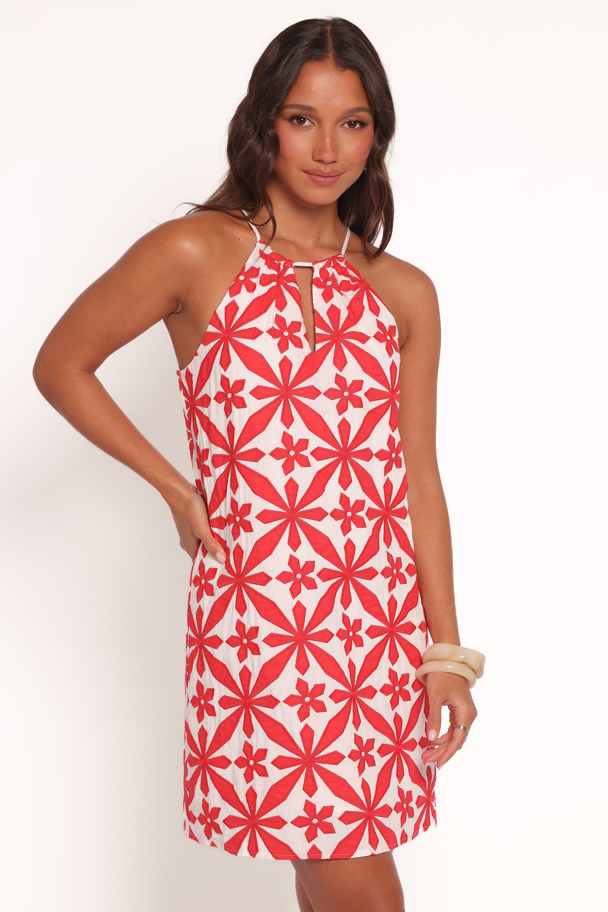 Kaelia Mini Dress - Red-Ladys Street