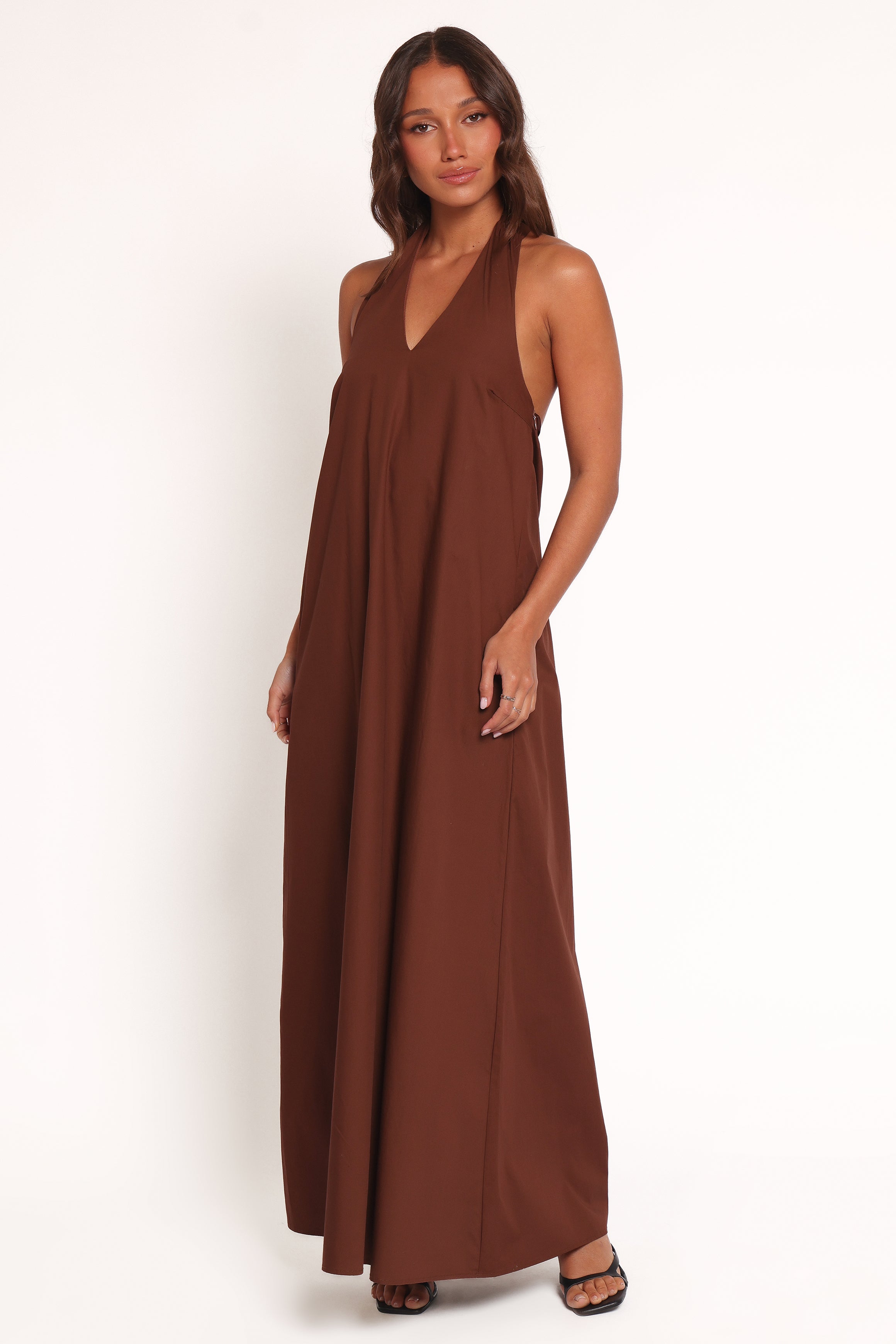Kaida Maxi Dress - Espresso-Ladys Street