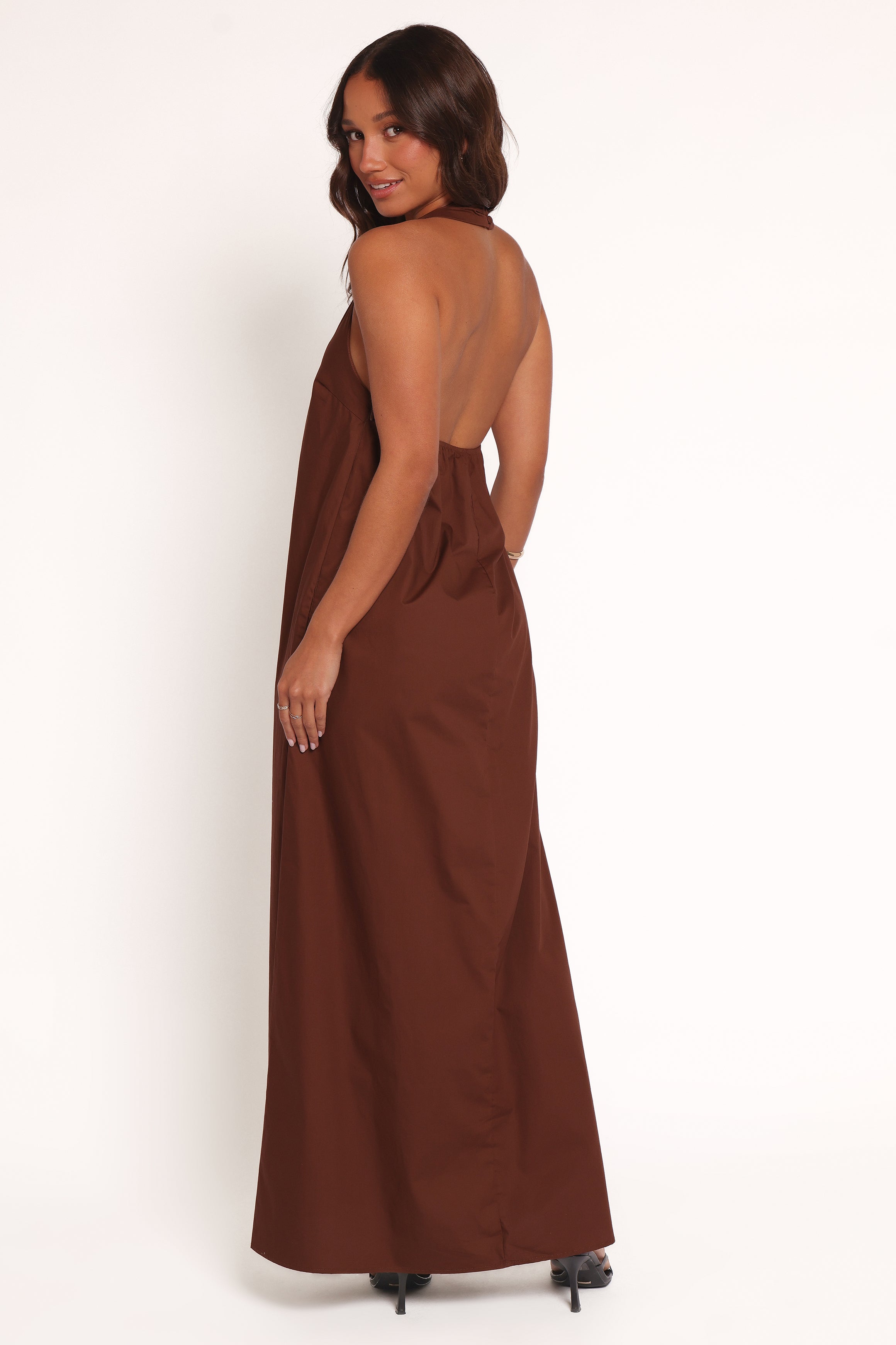 Kaida Maxi Dress - Espresso-Ladys Street