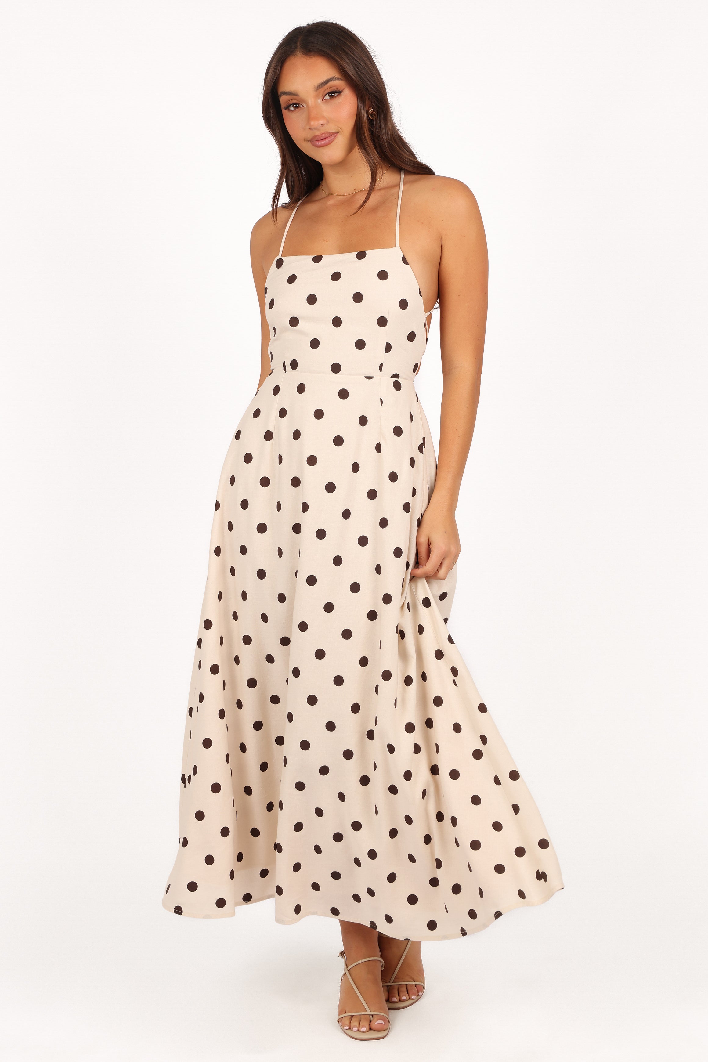 Kailana Midi Dress - Cream-Ladys Street