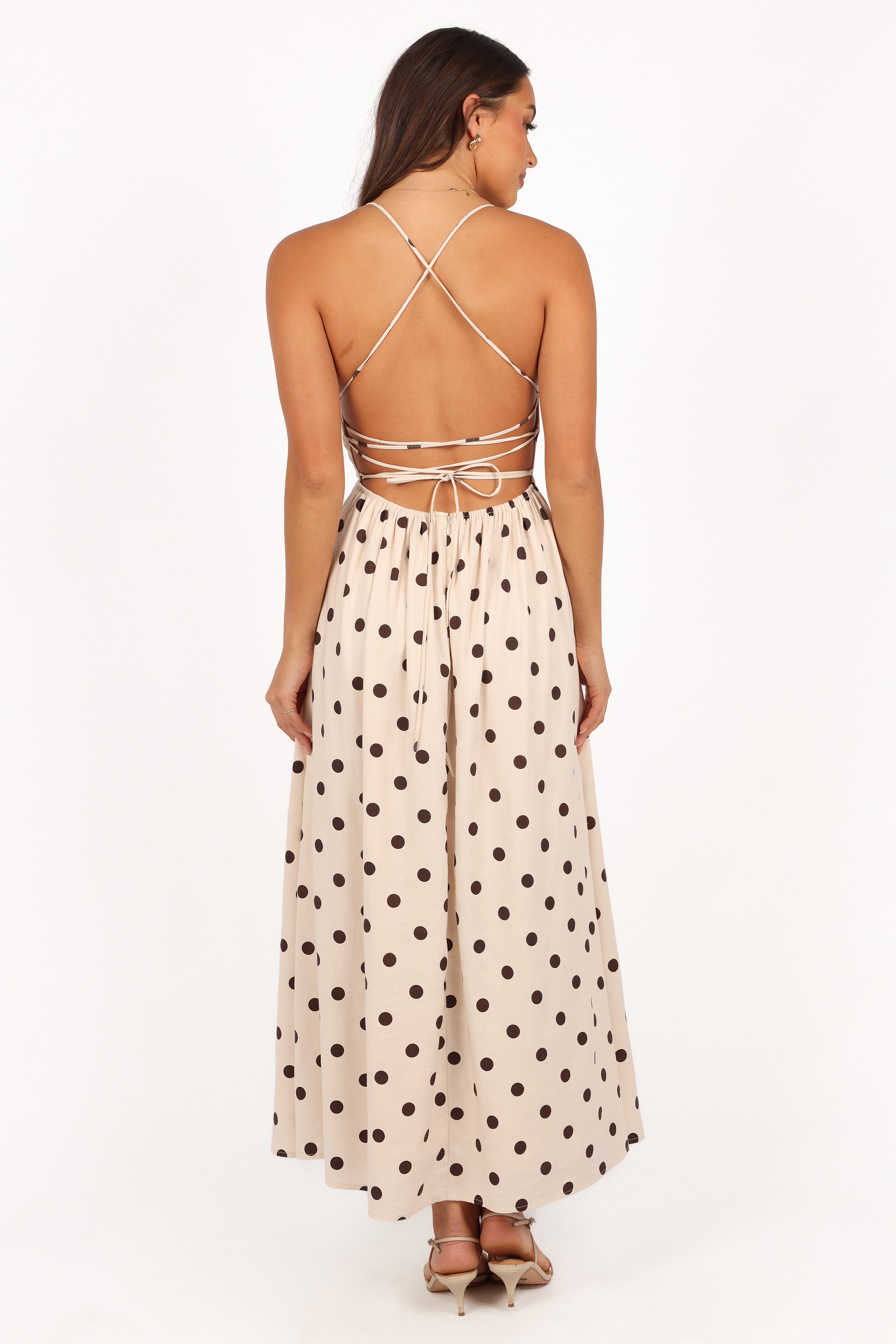 Kailana Midi Dress - Cream-Ladys Street