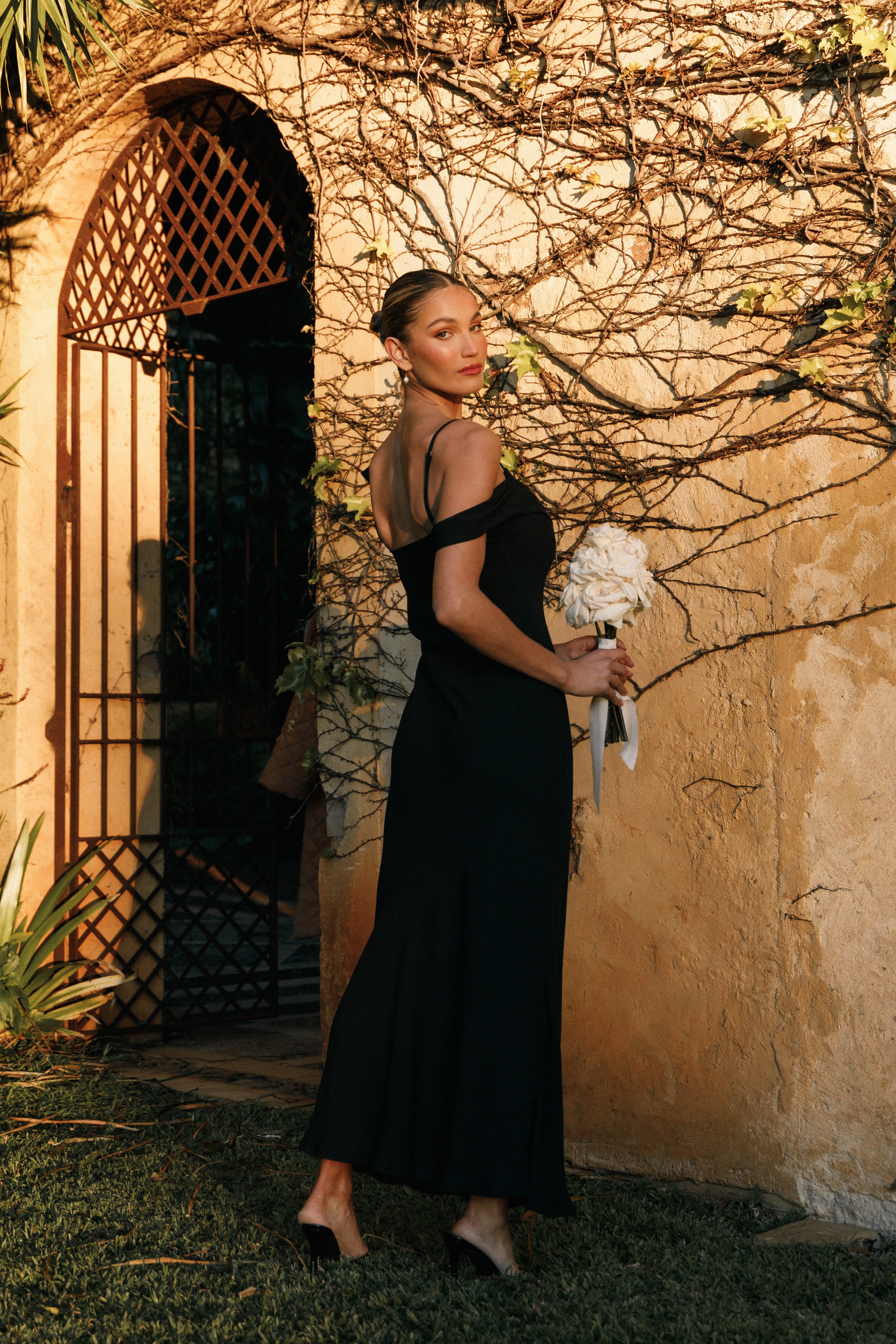 Kamryn Midi Dress - Black-Ladys Street