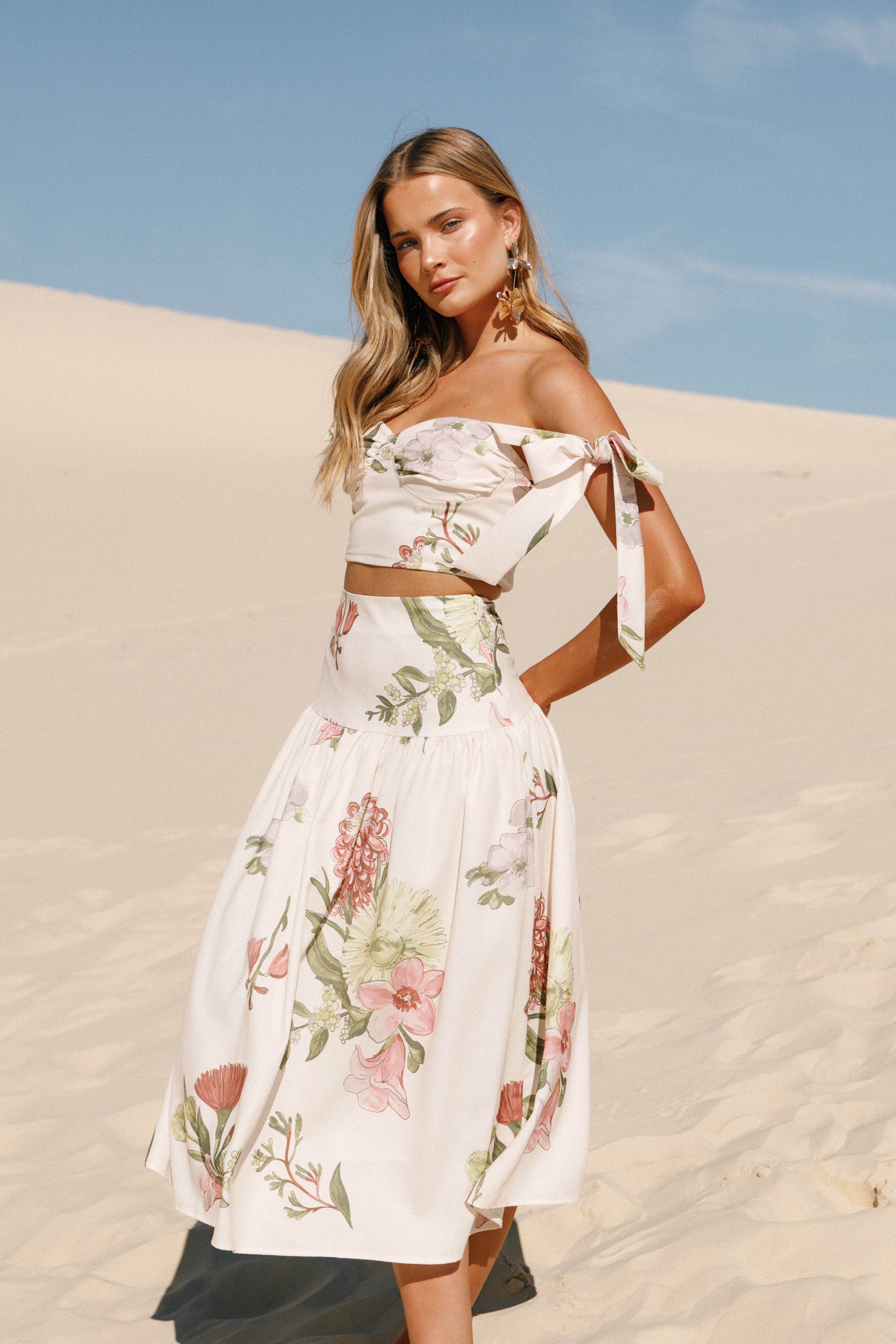 Kara Two Piece Set - Native Flora-Ladys Street