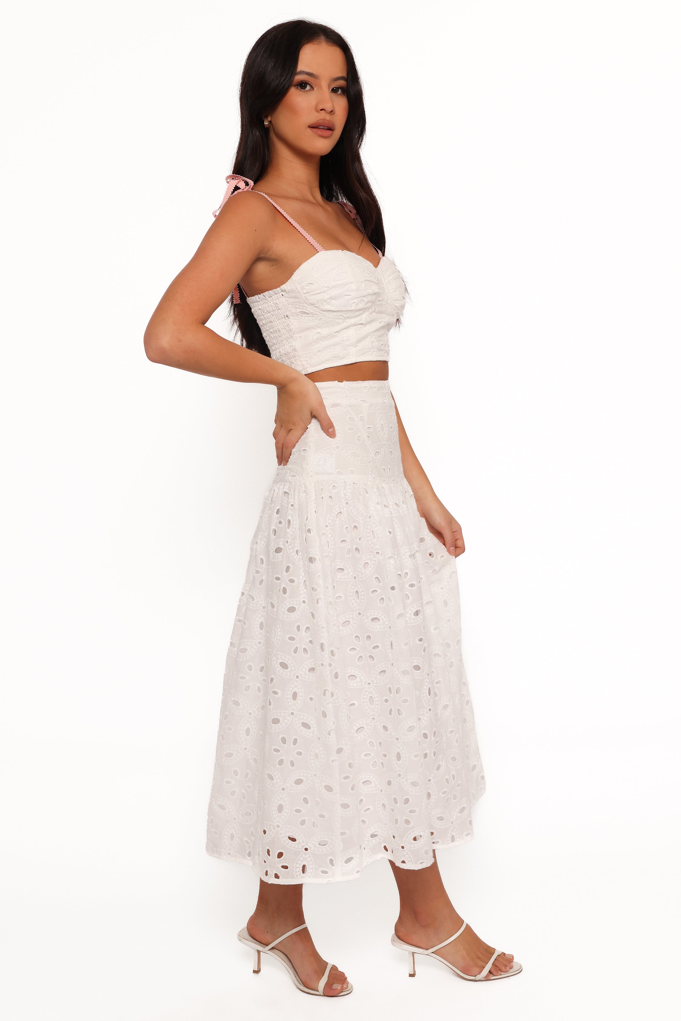 Kara Two Piece Set - White-Ladys Street