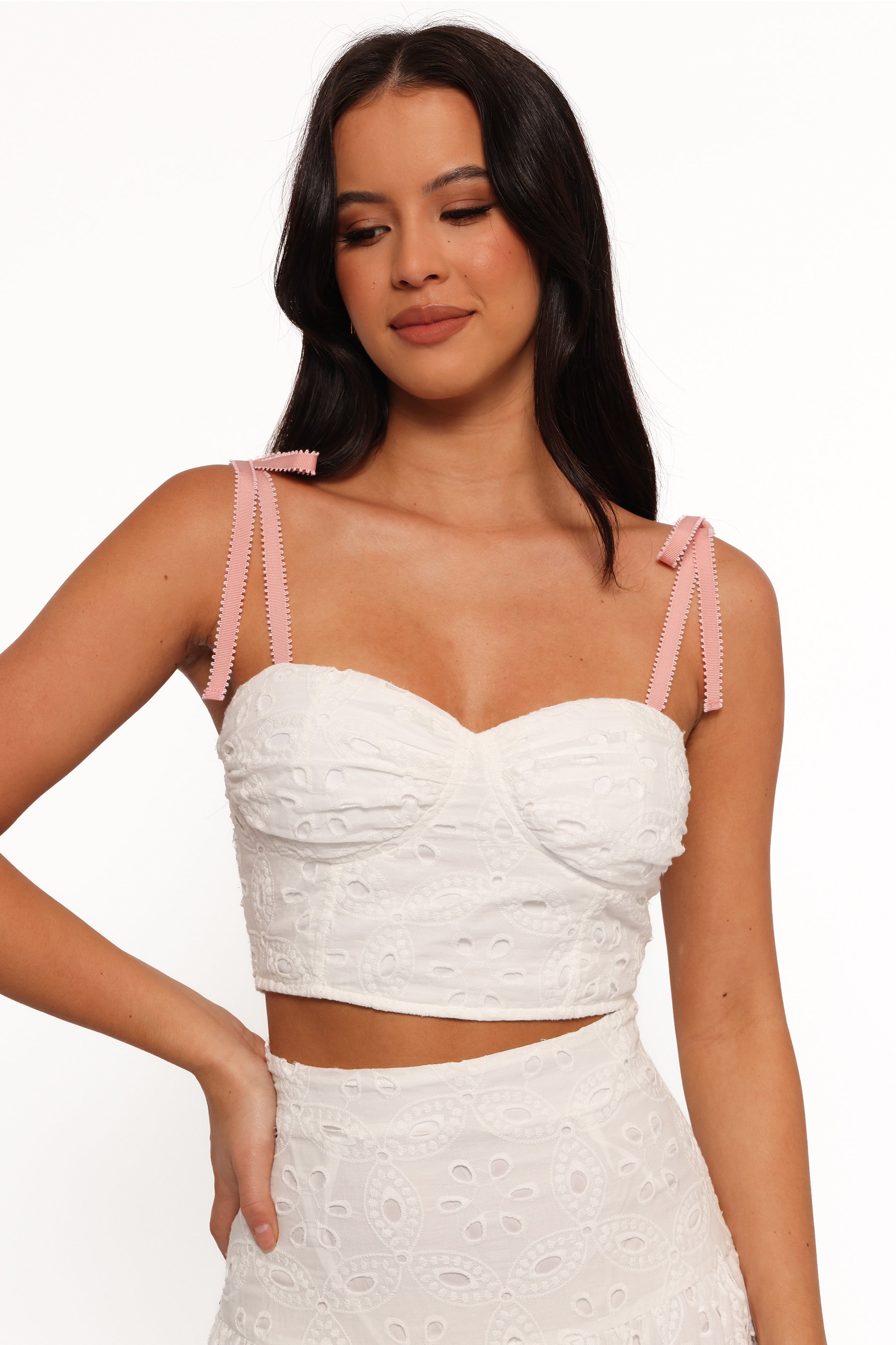 Kara Two Piece Set - White-Ladys Street