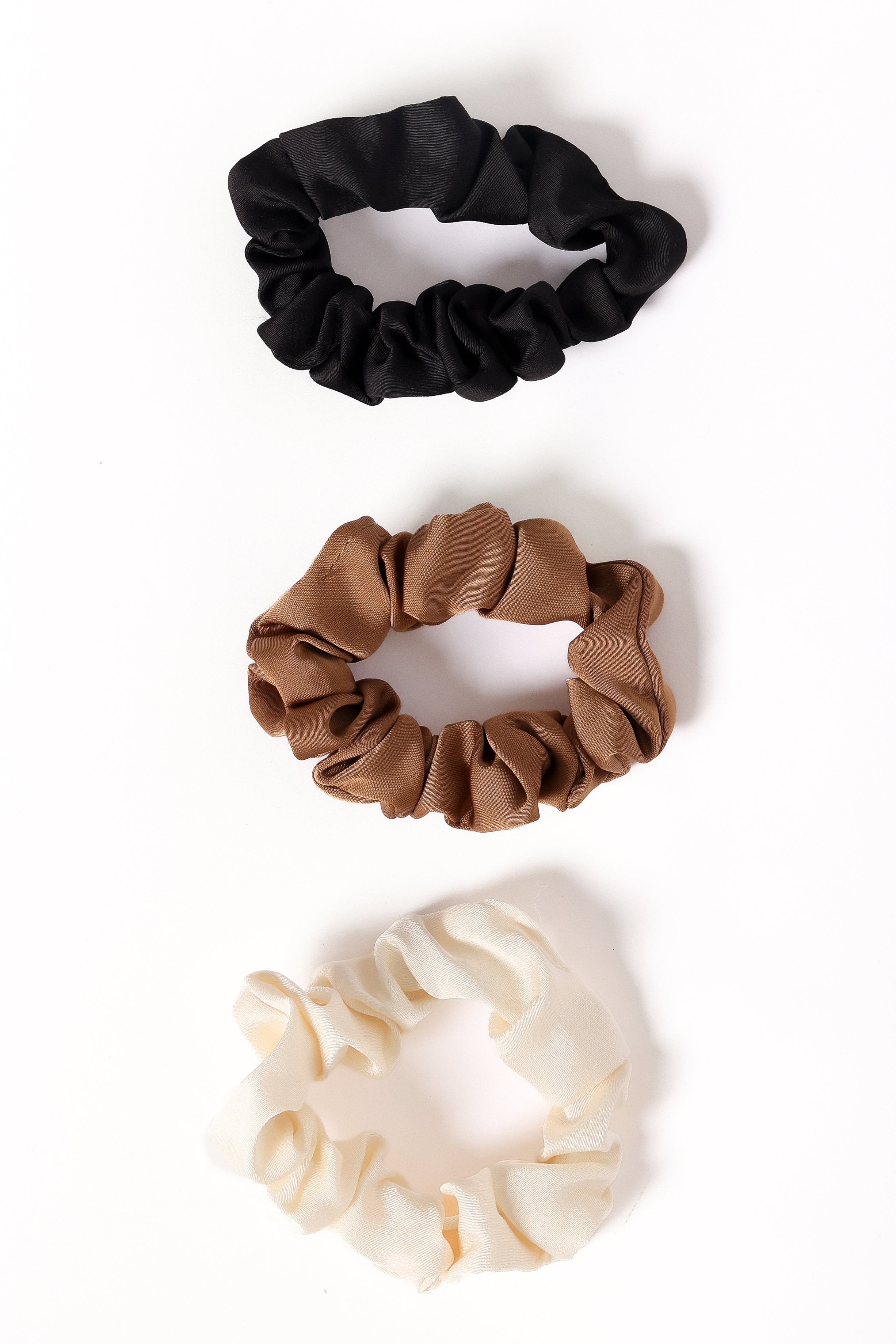 Karina Hair Ties - Cream/Brown/Black-Ladys Street