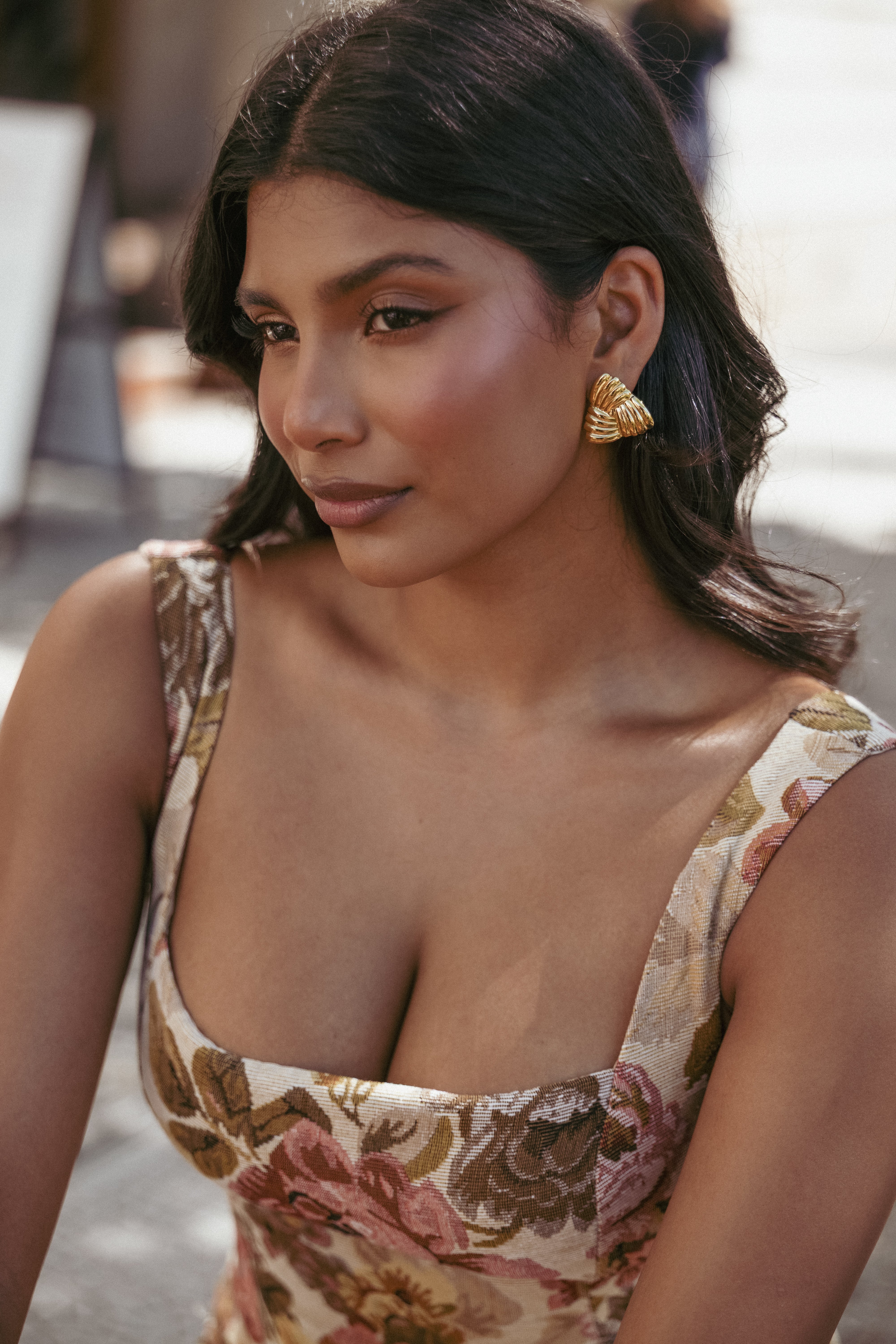 Katana Earrings - Gold-Ladys Street