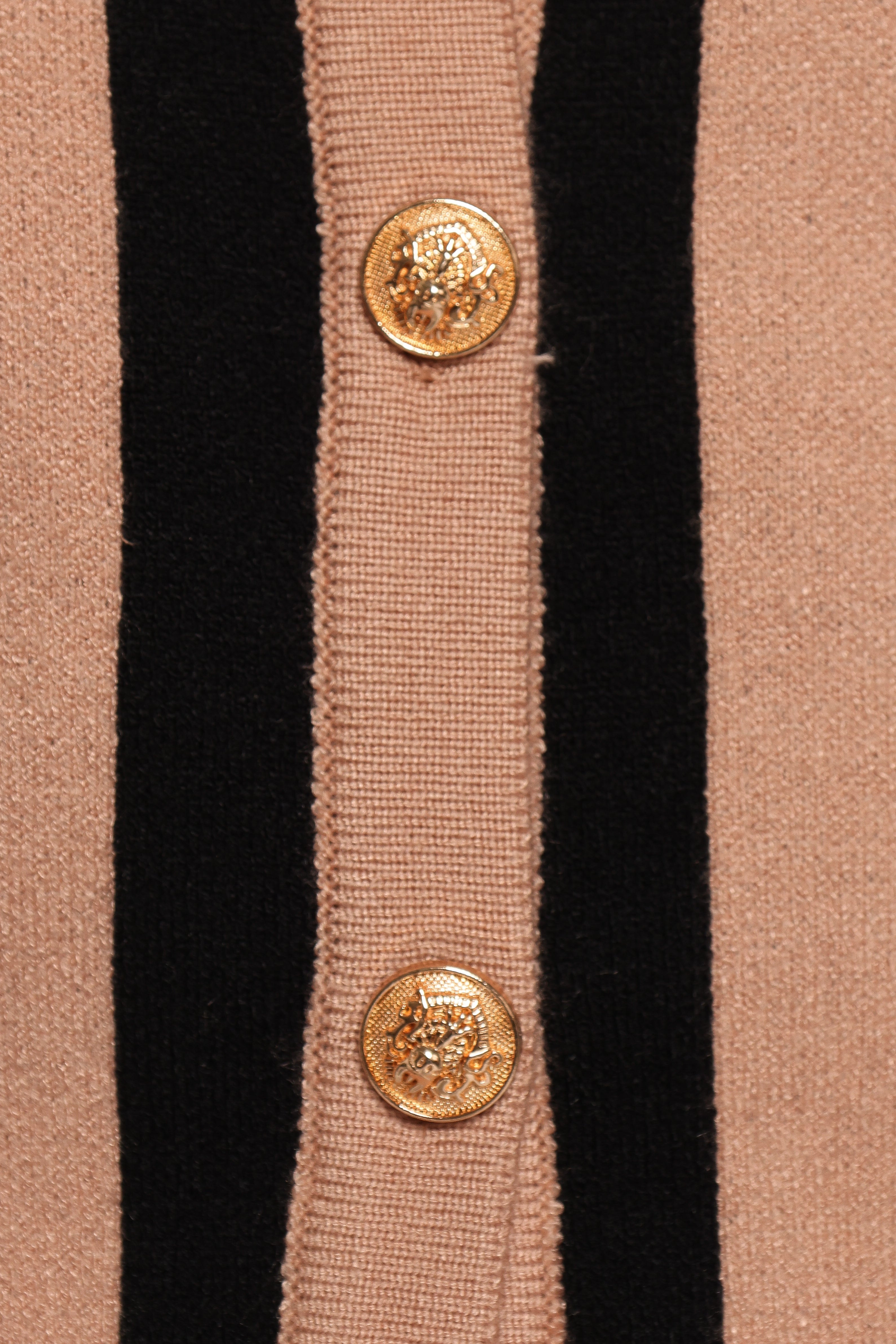 Katin Knit Skirt Set - Black Brown Stripe-Ladys Street