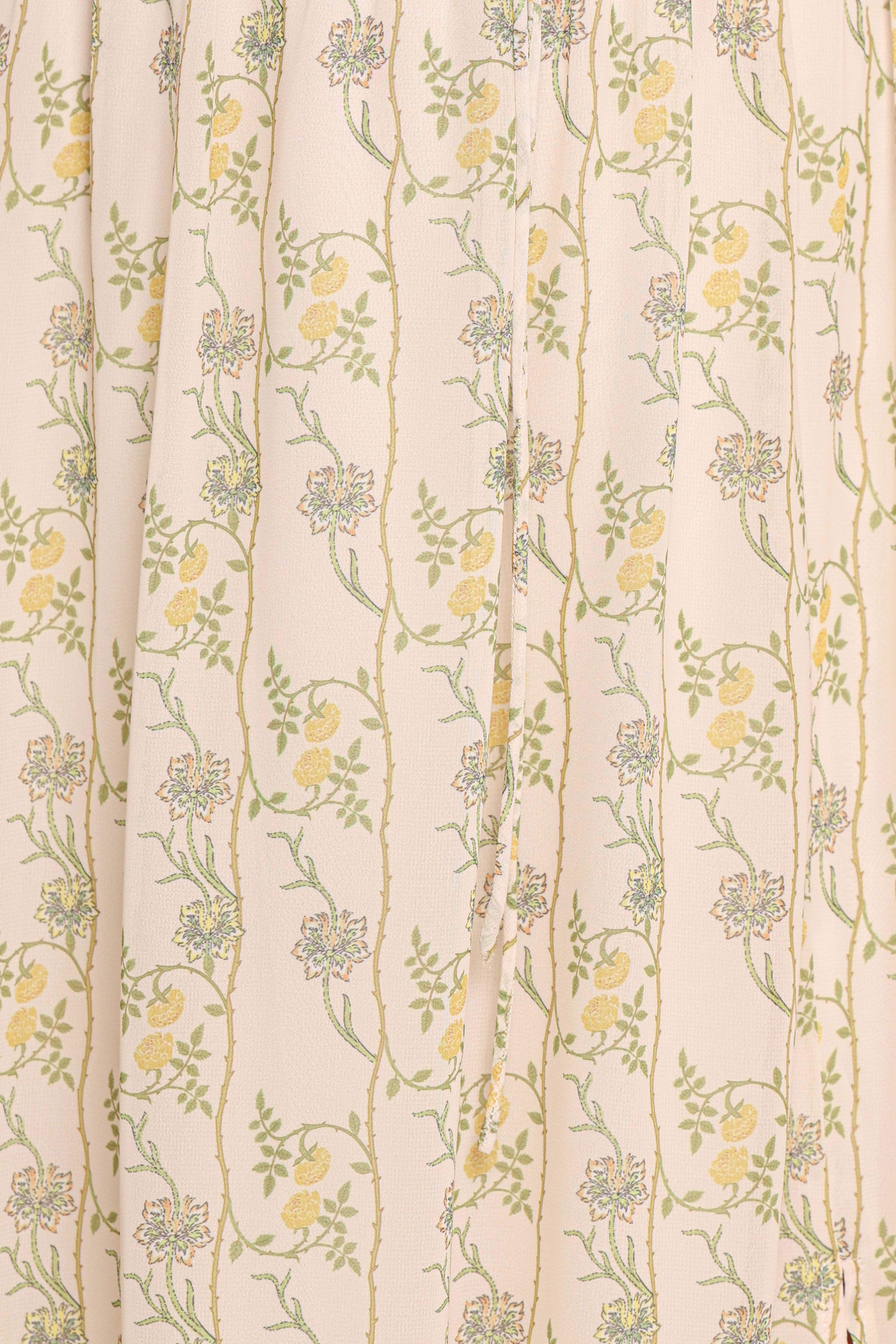 Keziah Long Sleeve Maxi Dress - Yellow Floral-Ladys Street