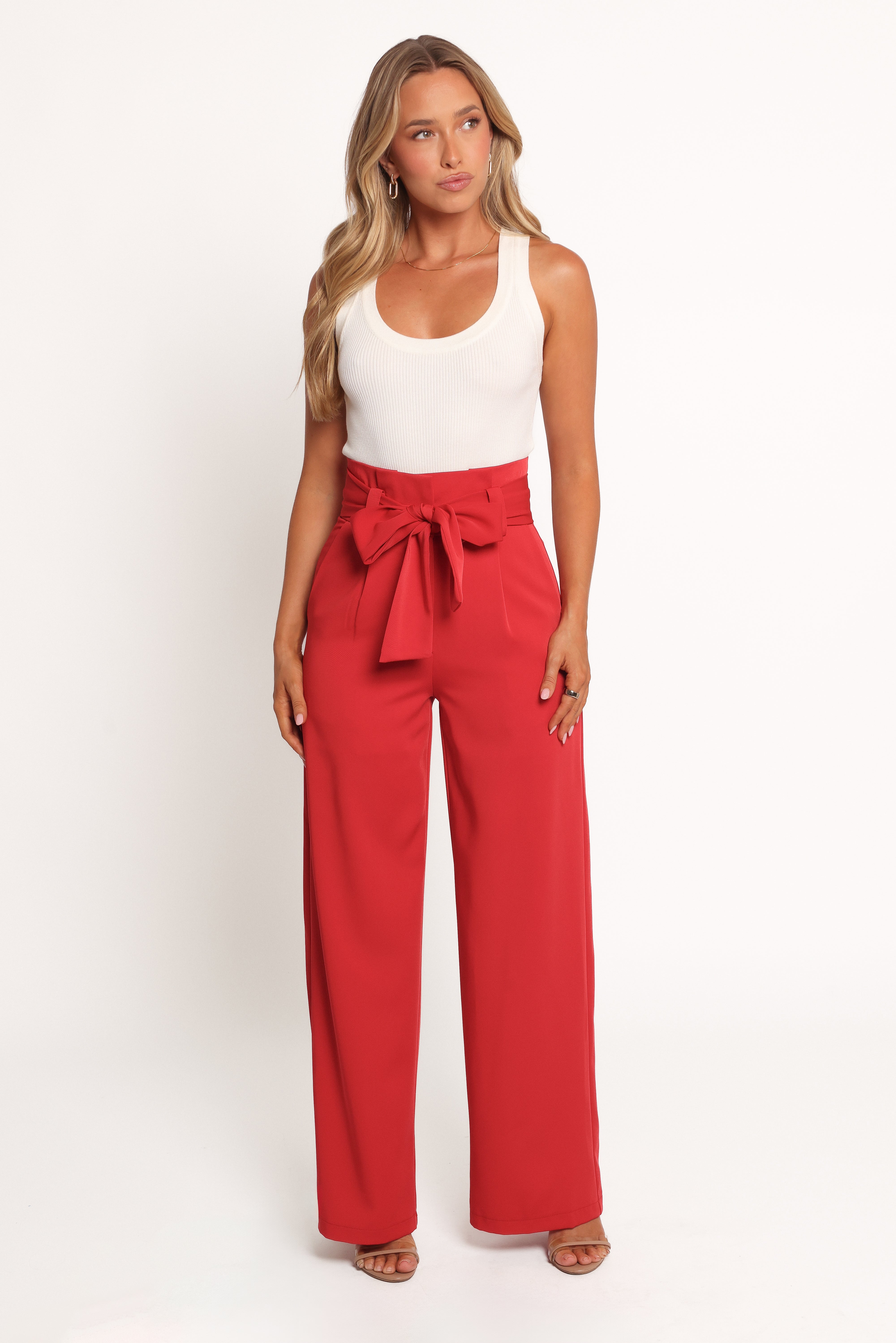 Kieran Pants - Red-Ladys Street
