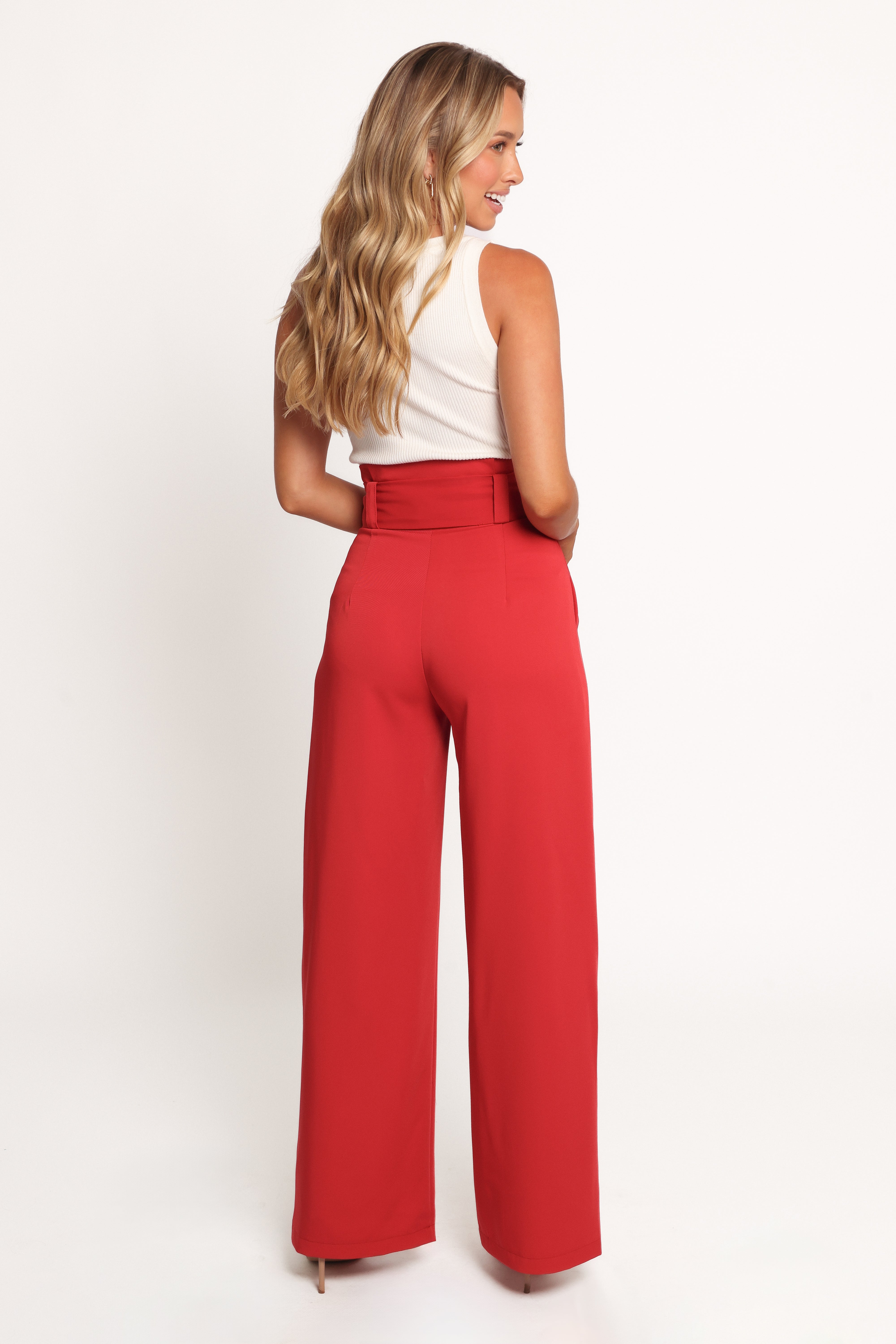 Kieran Pants - Red-Ladys Street
