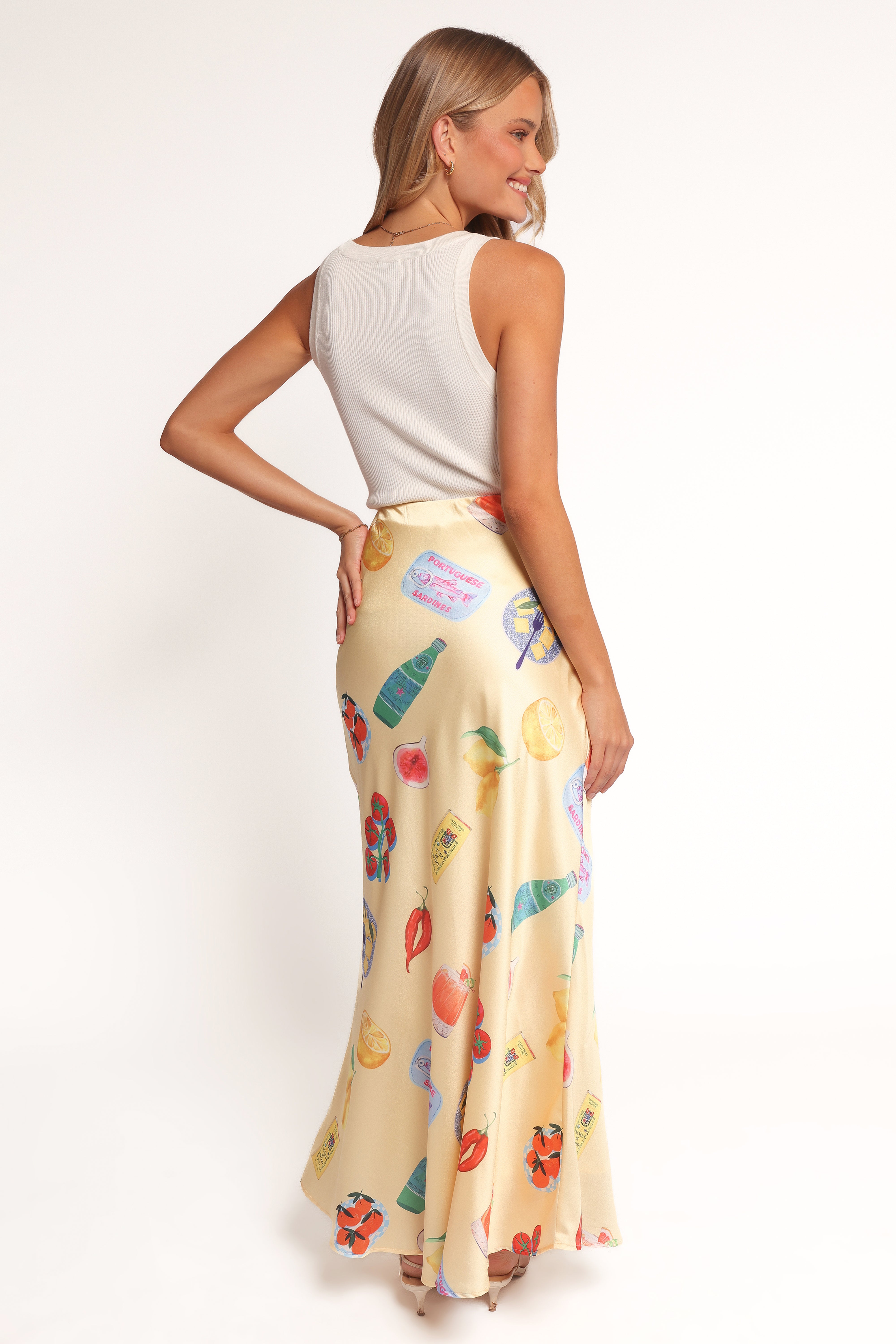 Kinsey Maxi Skirt - Yellow-Ladys Street
