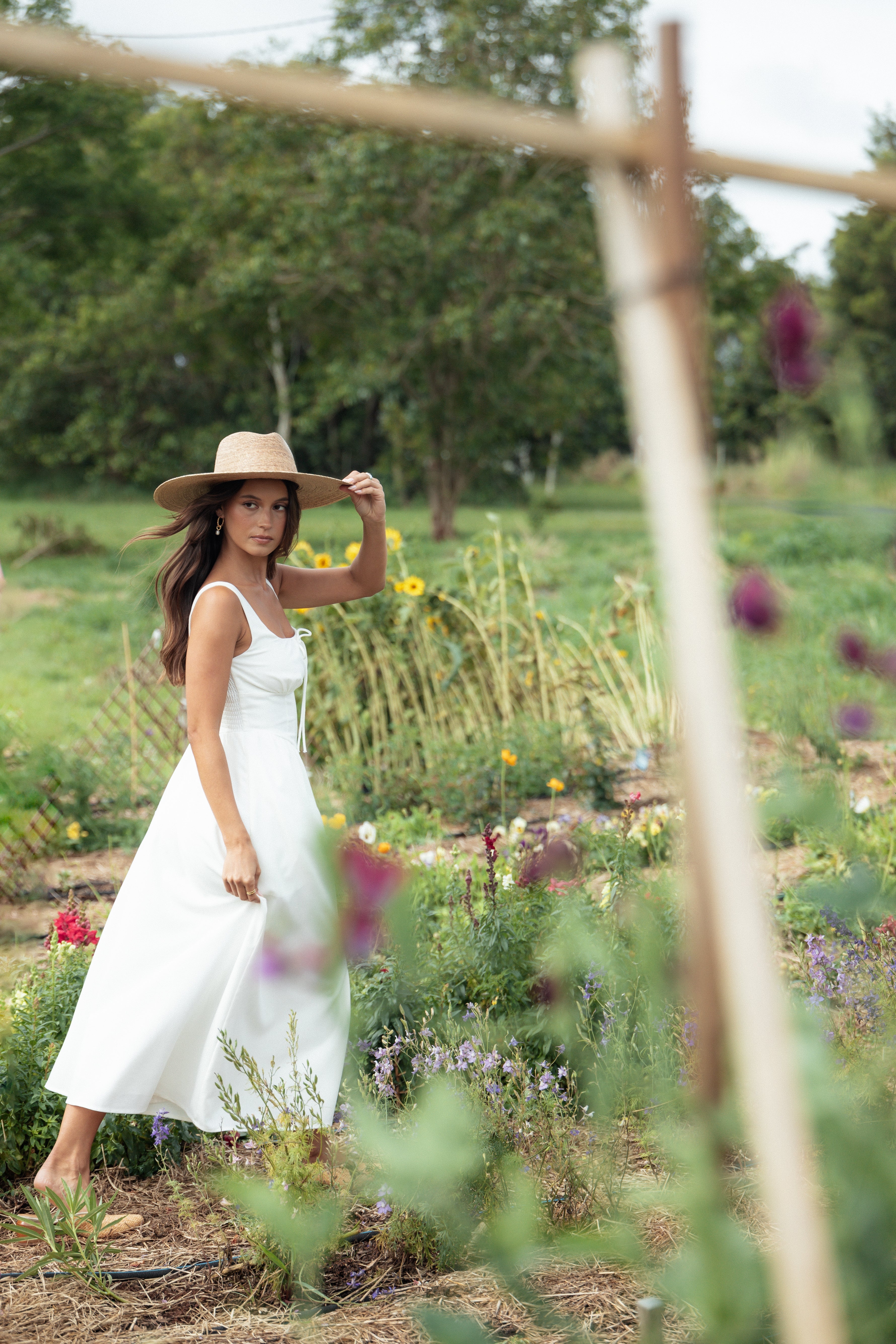 Kinslee Midi Dress - White-Ladys Street