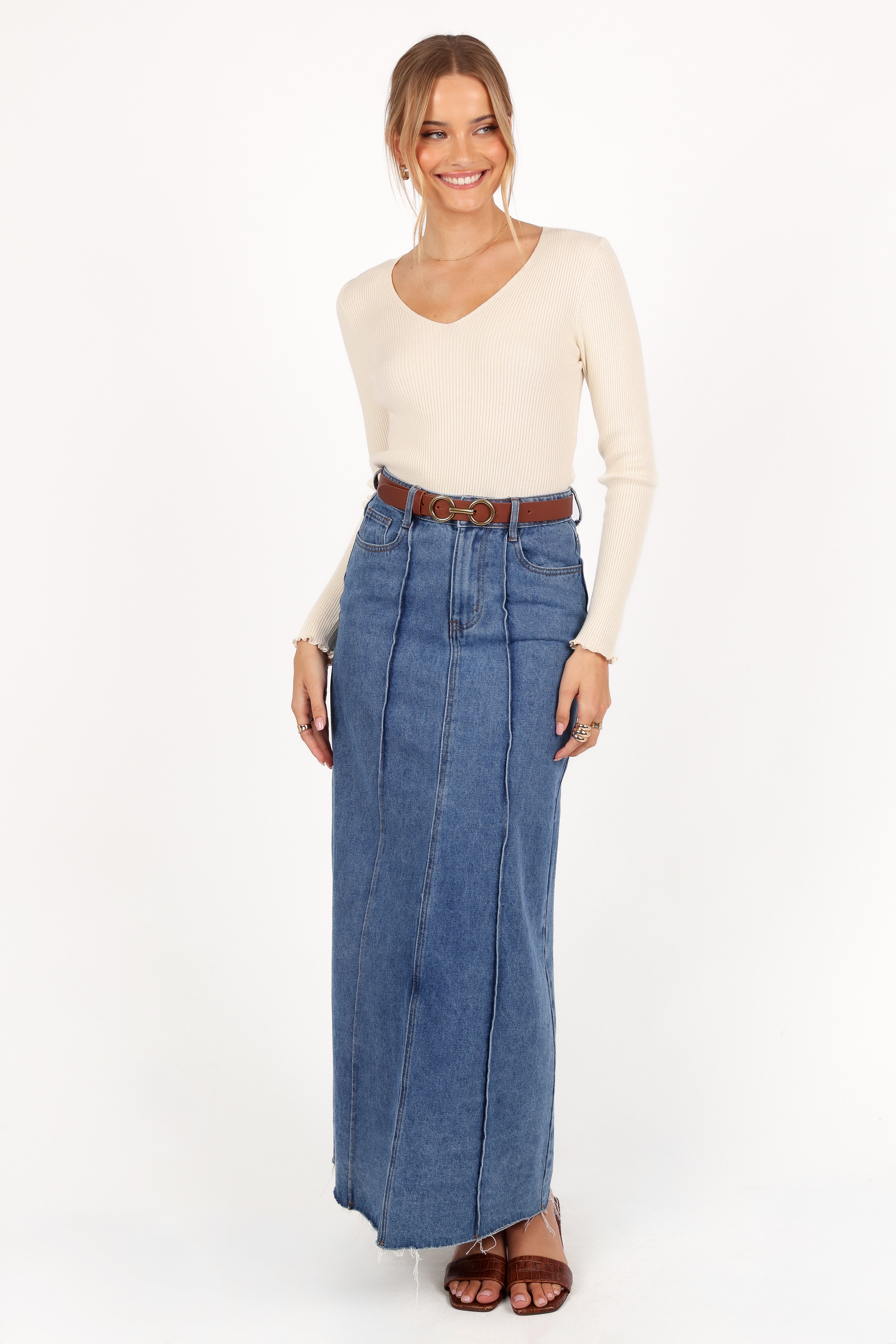 Kirsten Knit Top - Cream-Ladys Street