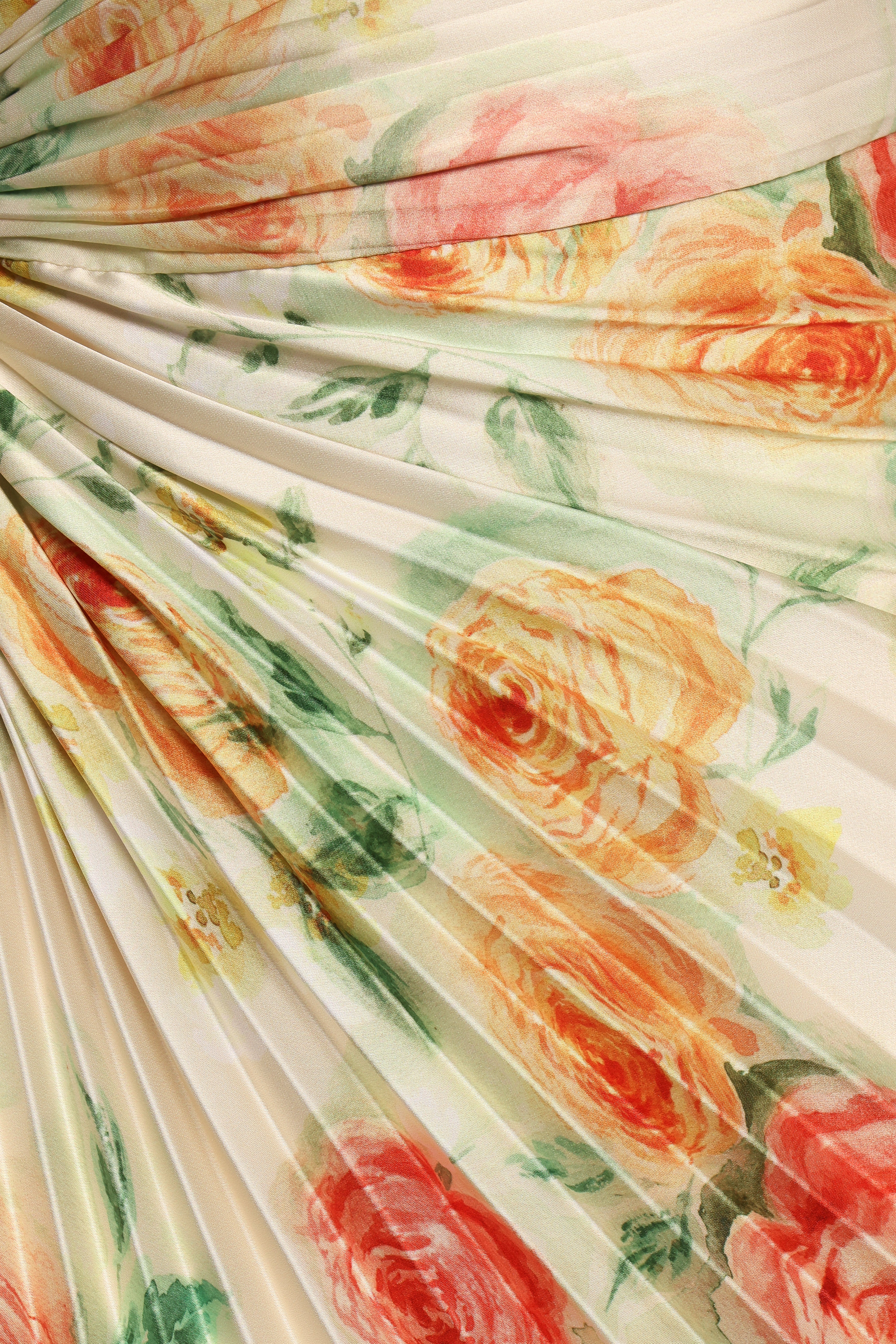 Kleo One Shoulder Maxi Dress - Yellow Floral-Ladys Street