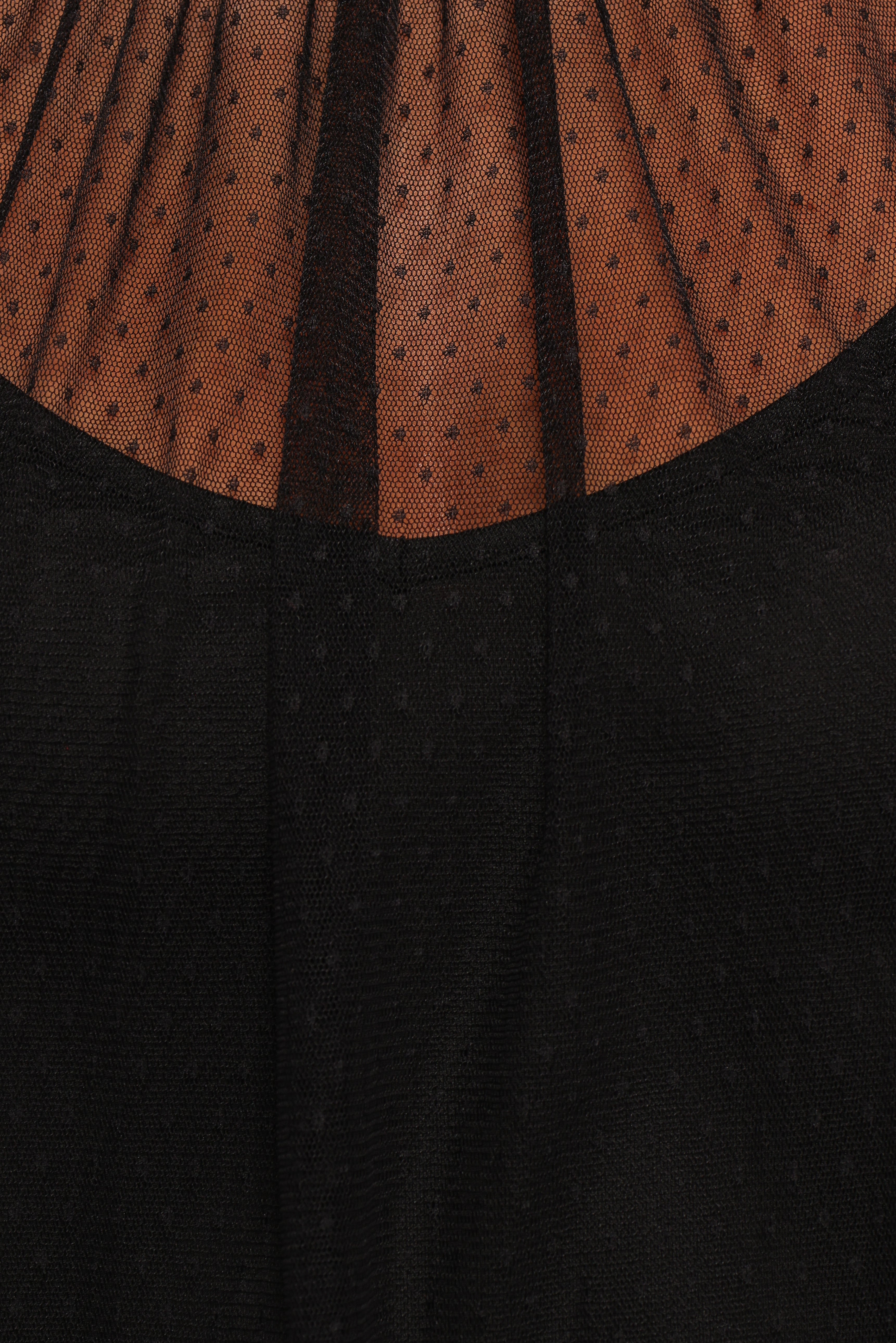 Kory Sheer Top - Black-Ladys Street