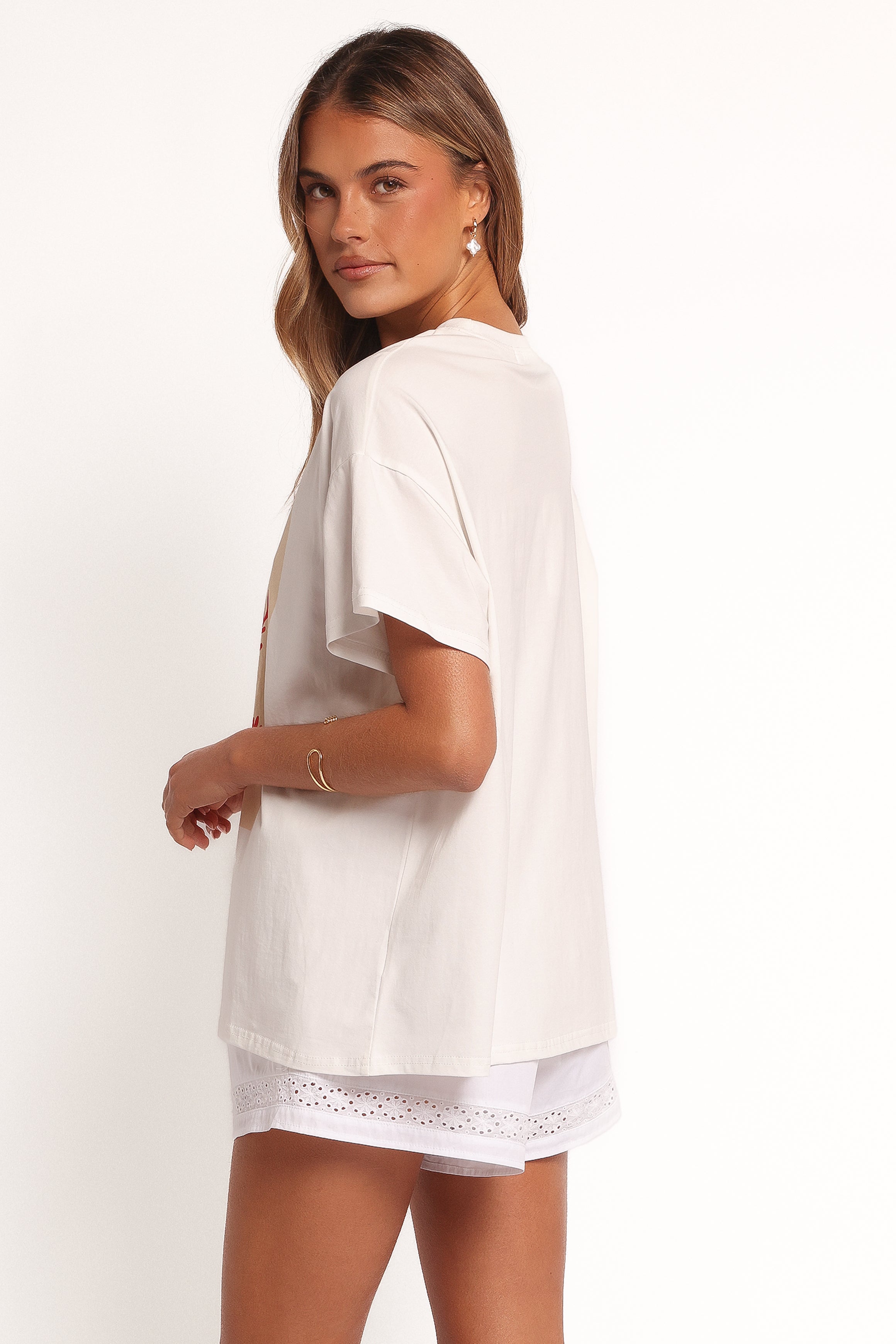 Krabi Beach Graphic Tee - White-Ladys Street