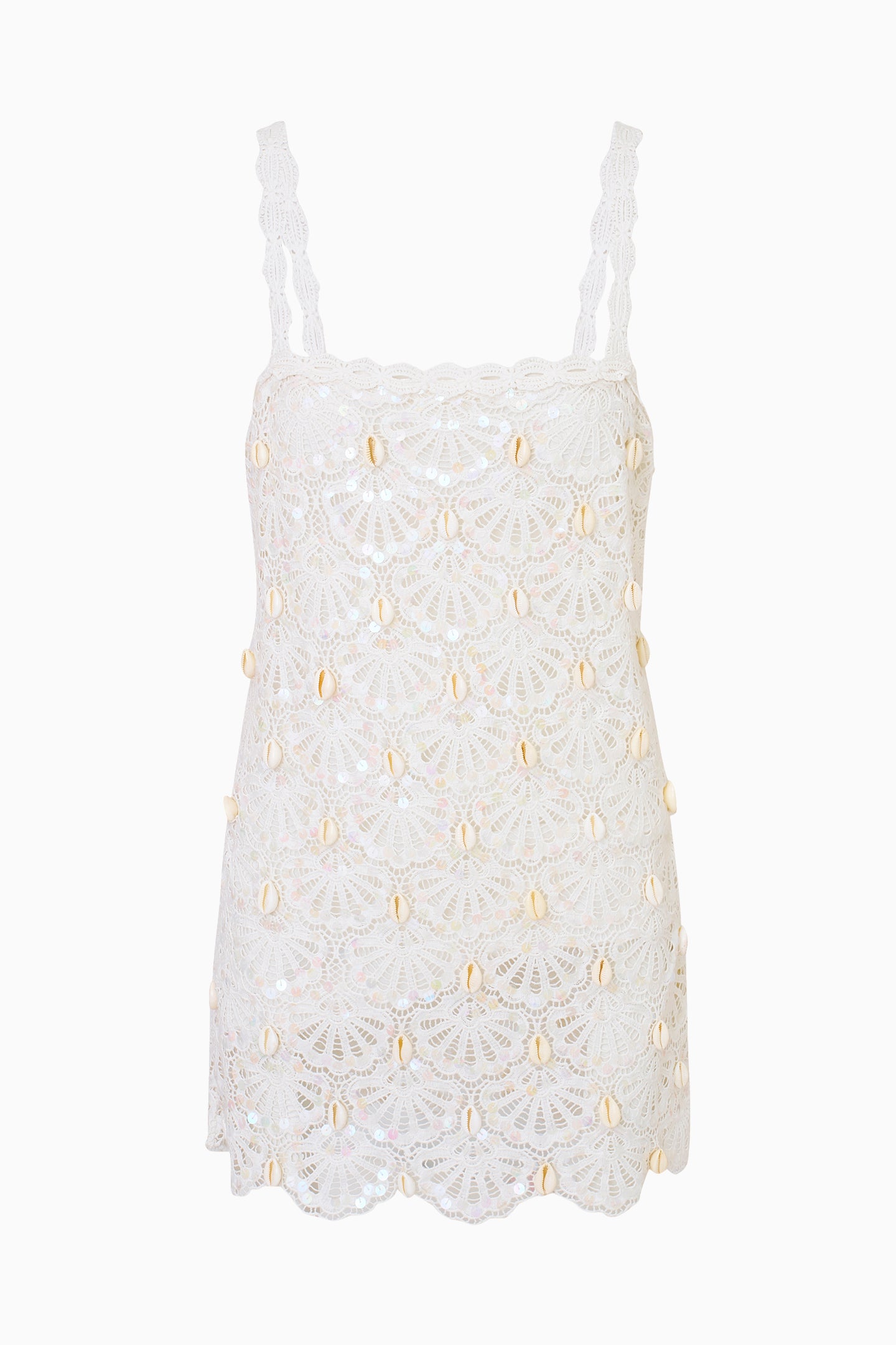 Lamont Crochet Shell Mini Dress-Charming Rule