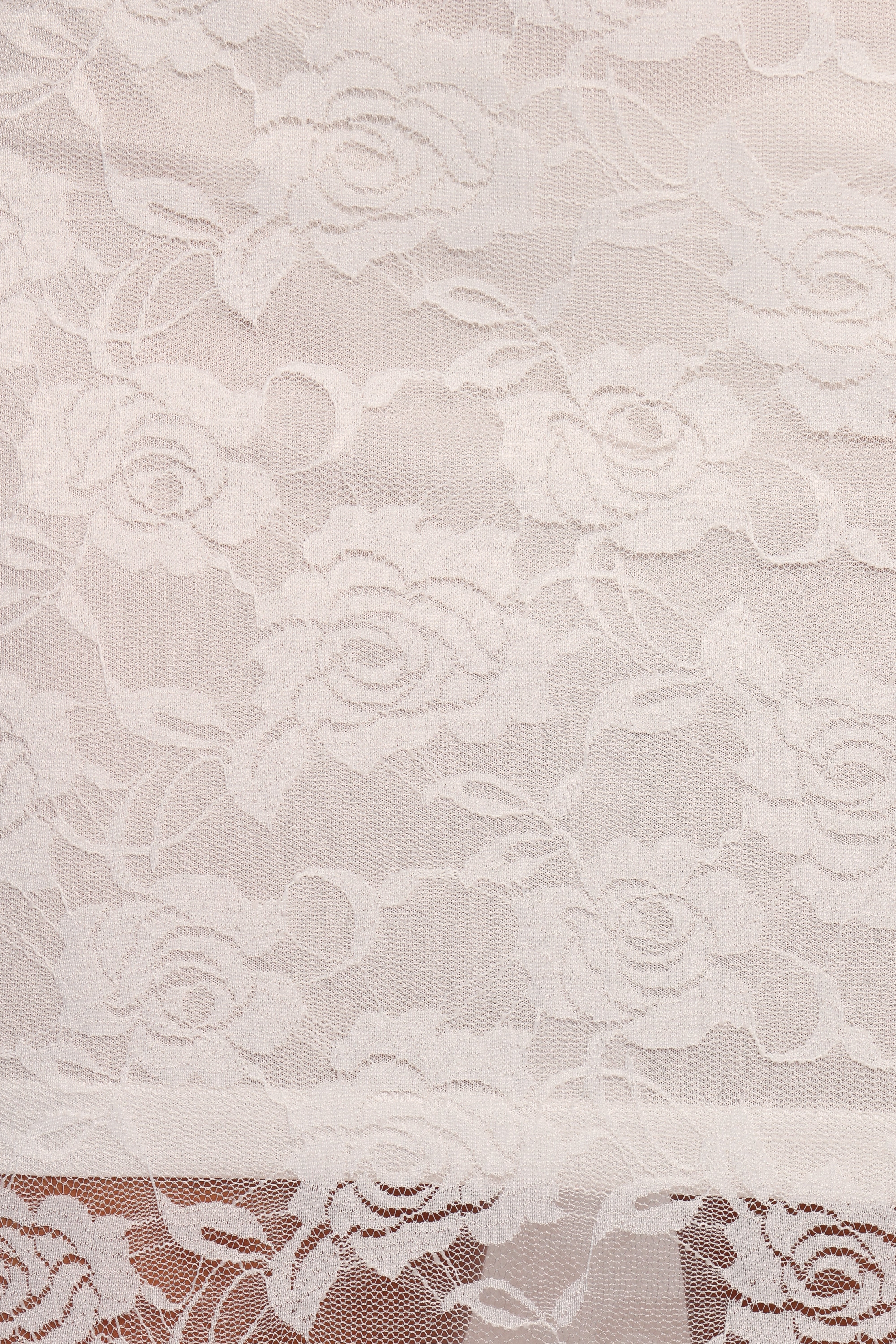 Laken Sheer Lace Maxi Skirt - White-Ladys Street