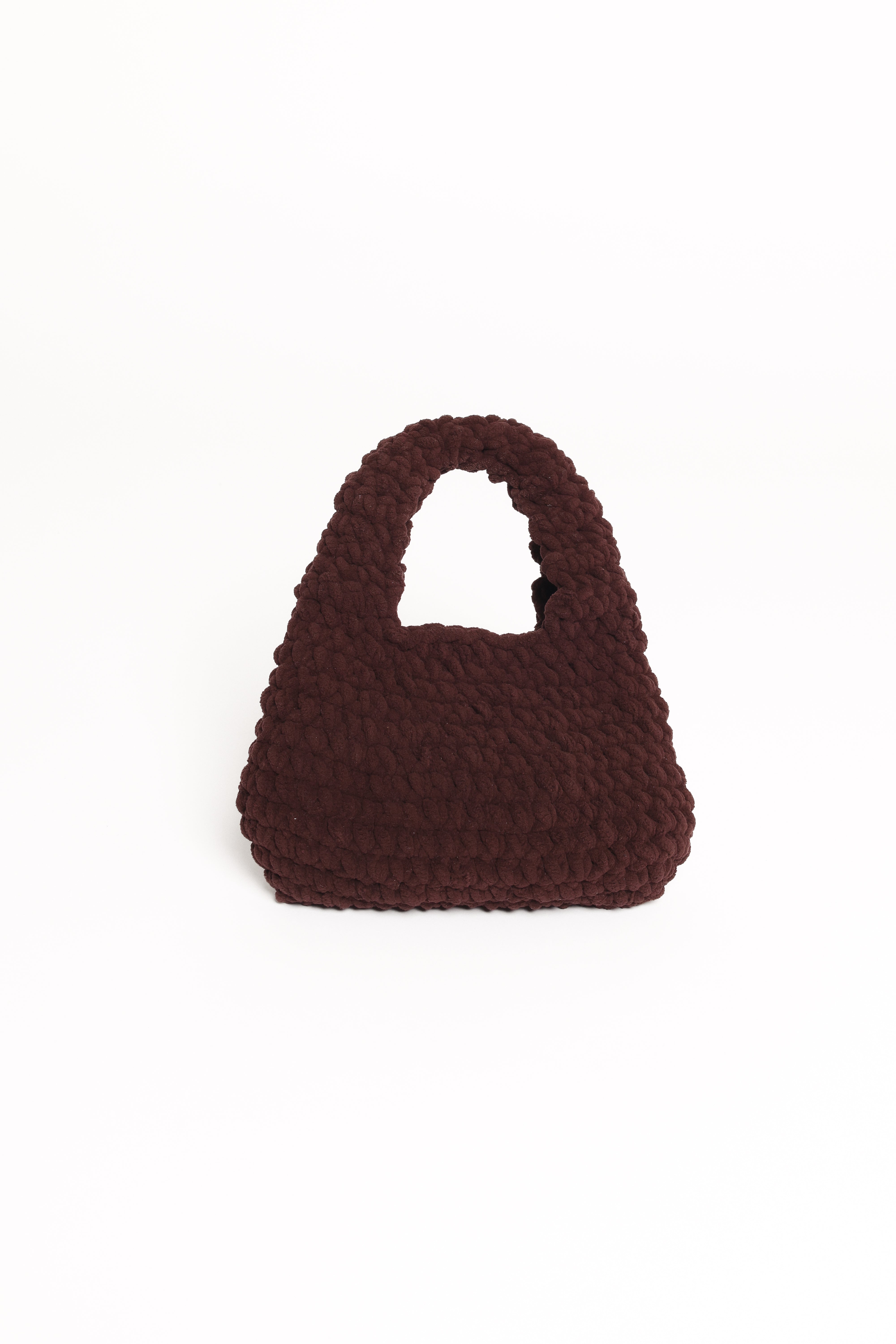 Lani Knitted Handbag - Chocolate-Ladys Street