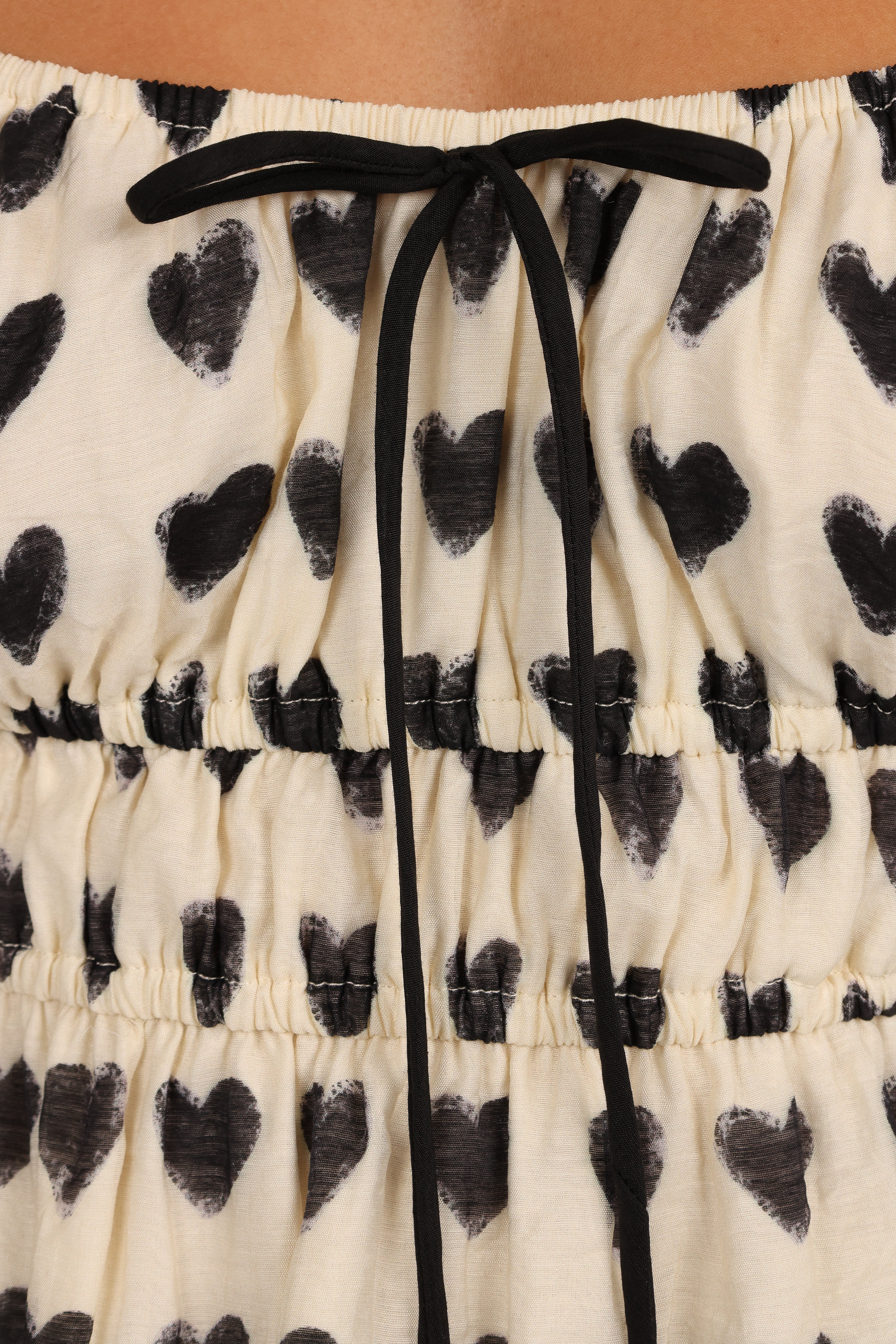 Lanie Top - Cream Black-Ladys Street