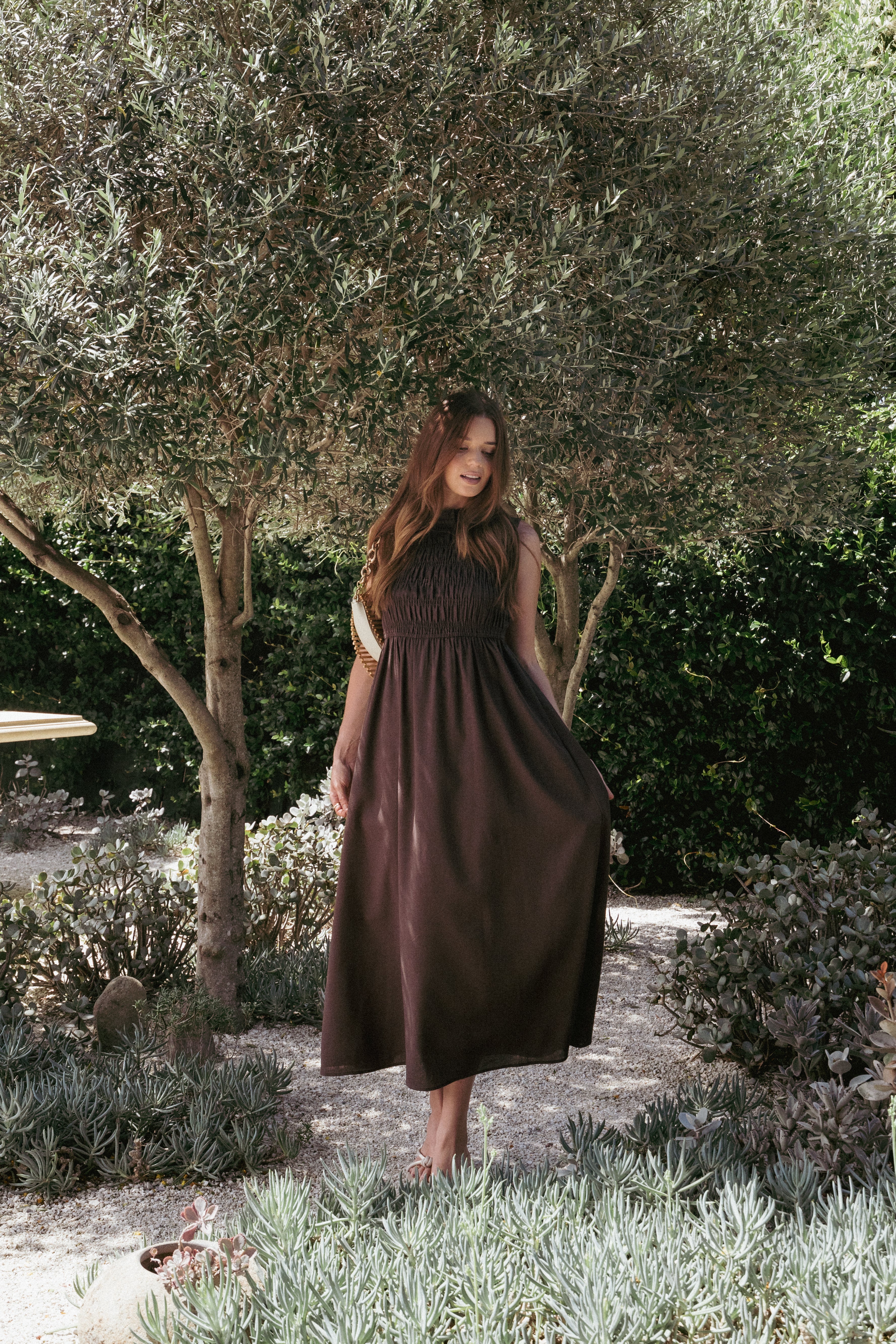 Lanna Maxi Dress - Chocolate-Ladys Street