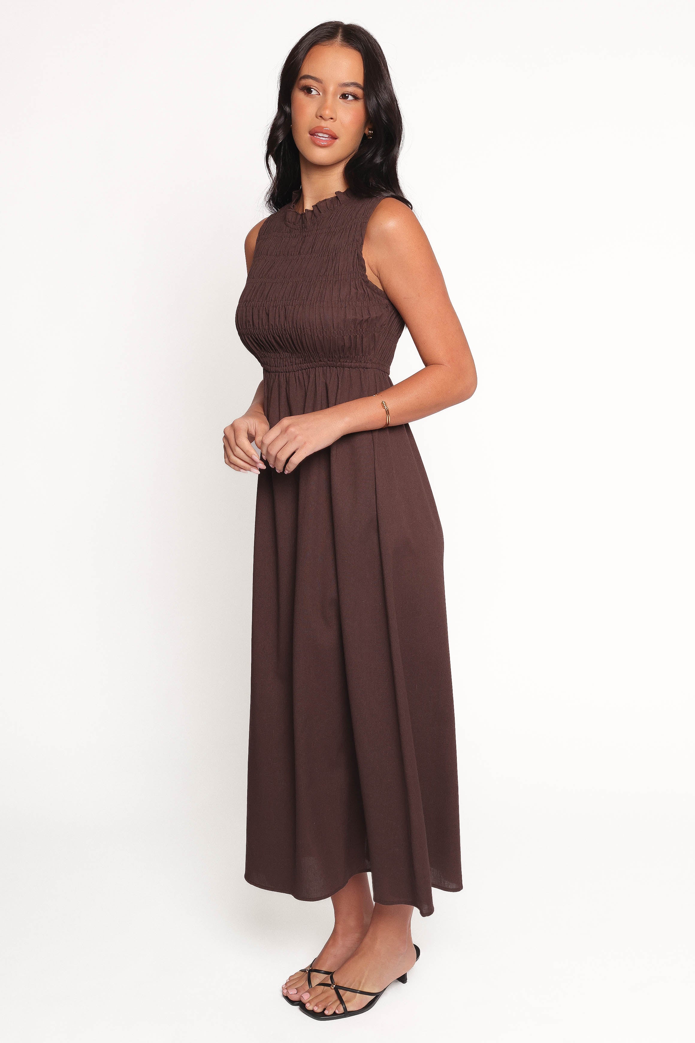 Lanna Maxi Dress - Chocolate-Ladys Street