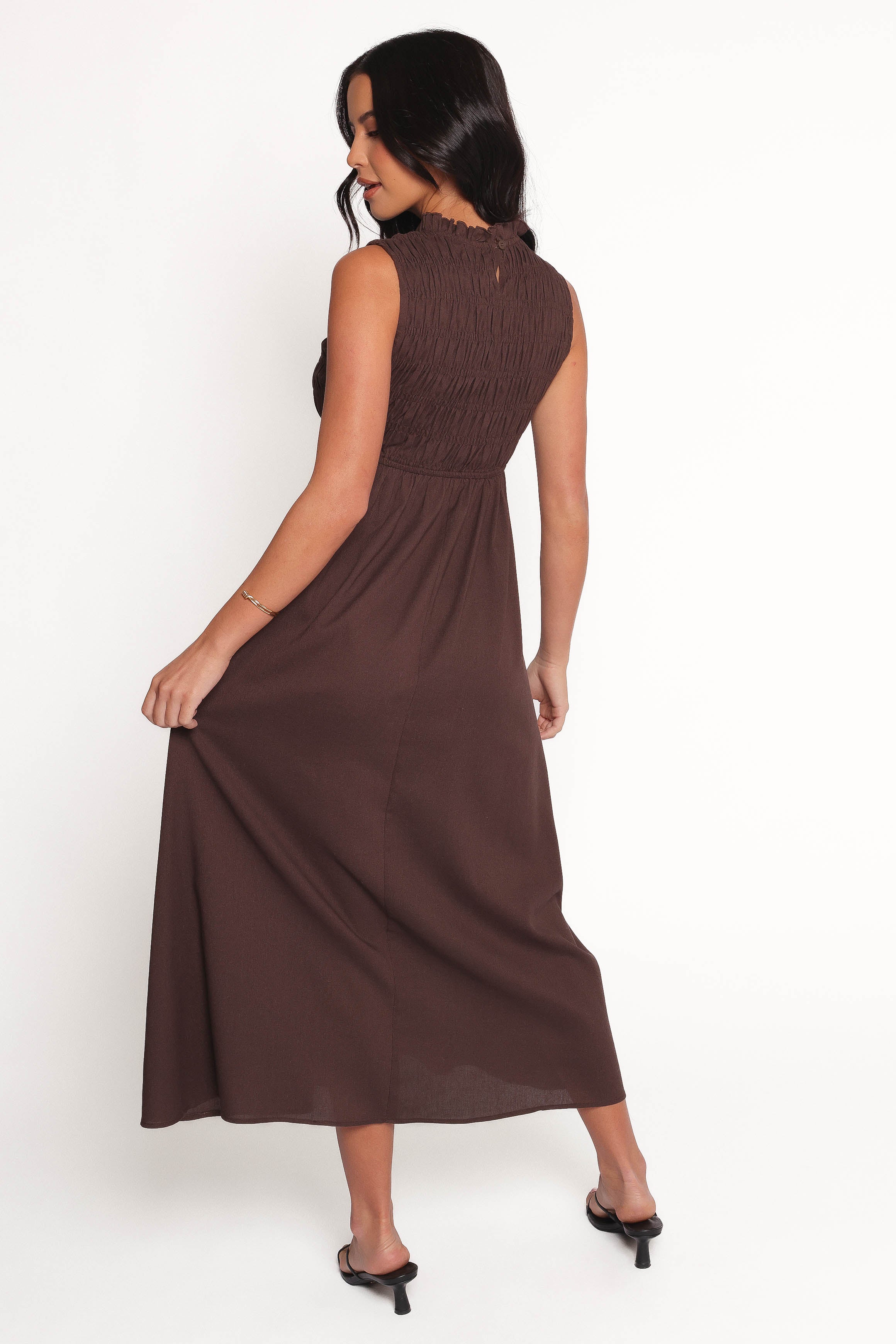 Lanna Maxi Dress - Chocolate-Ladys Street