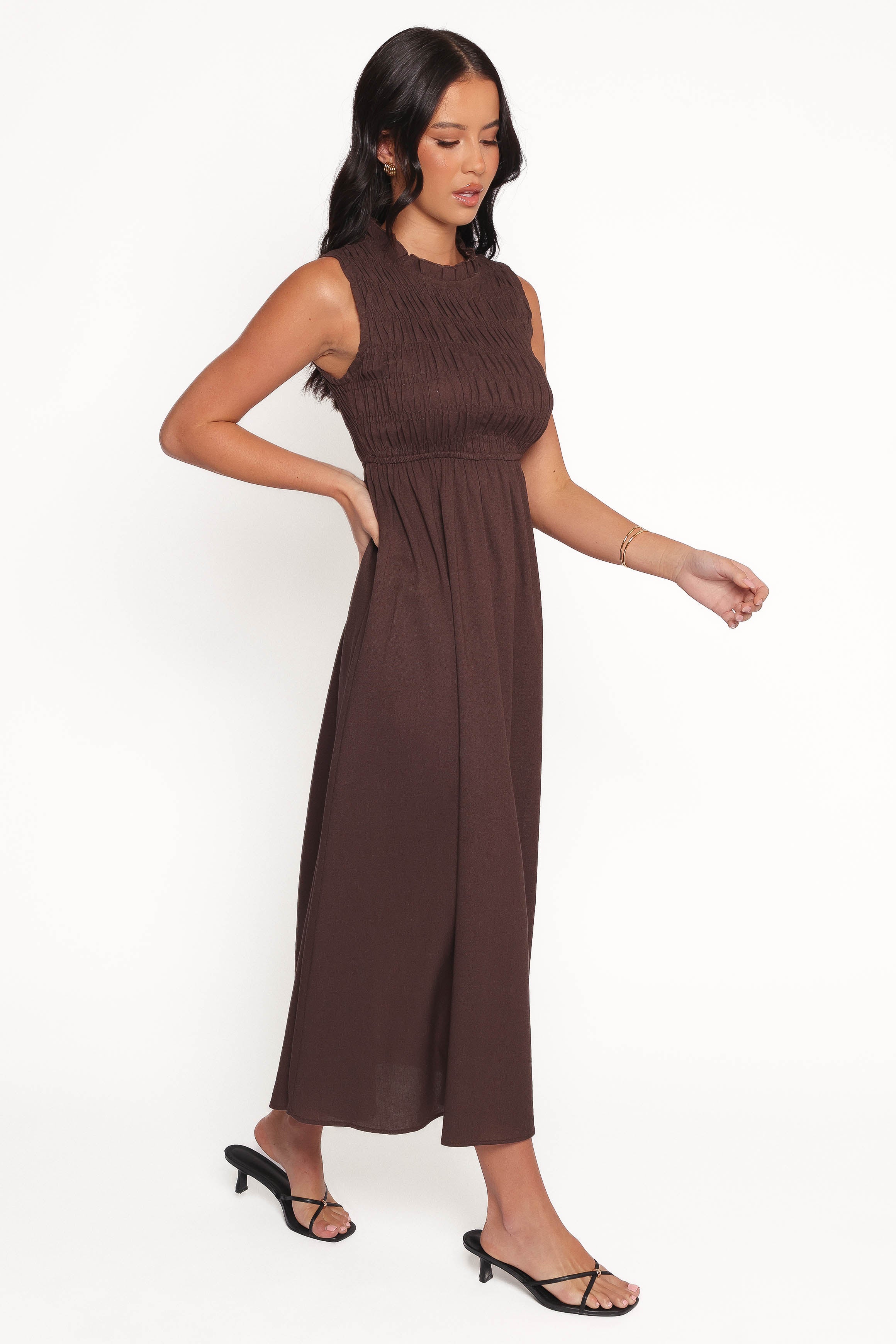 Lanna Maxi Dress - Chocolate-Ladys Street