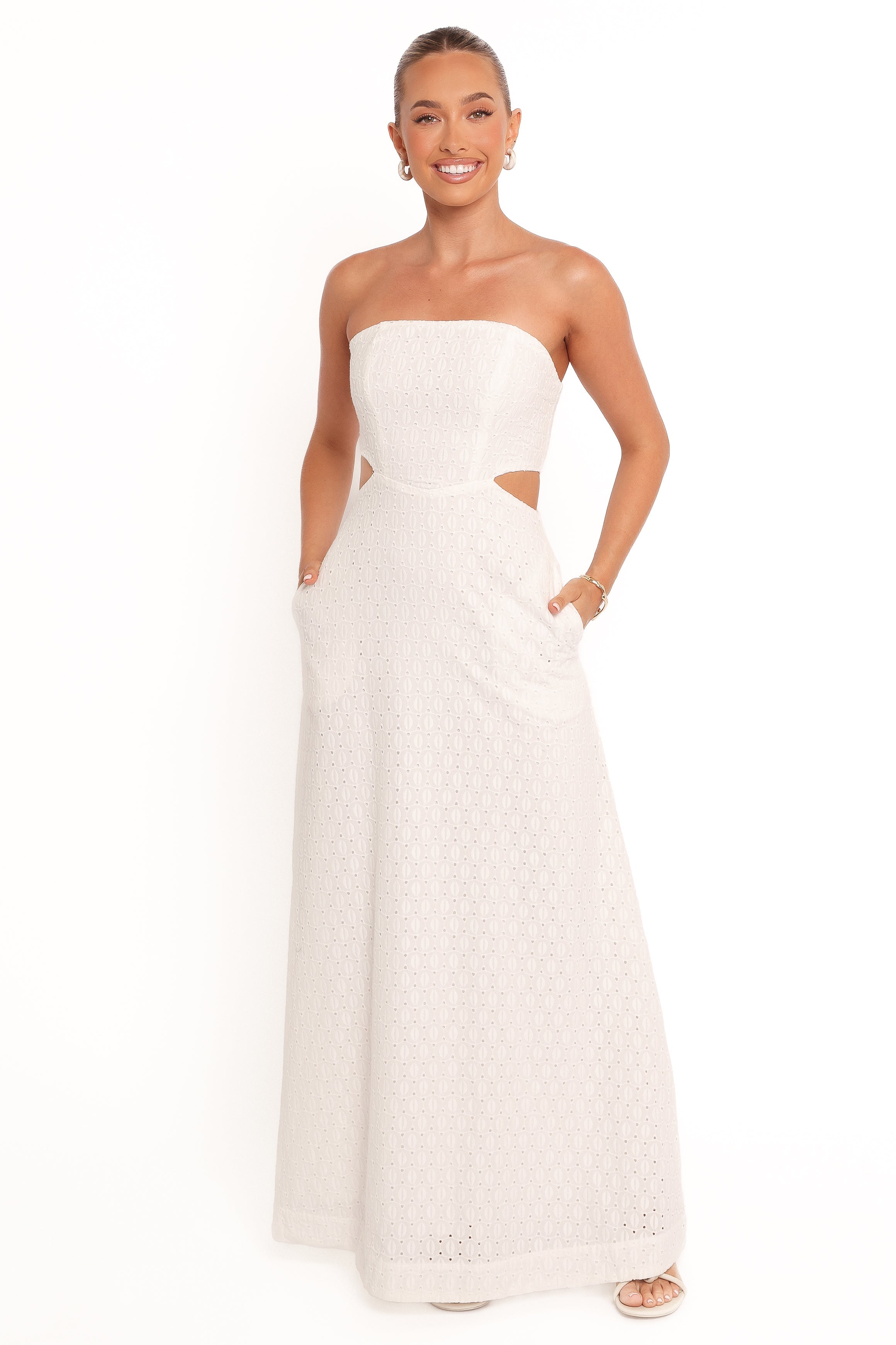 Laura Midi Dress - White-Ladys Street