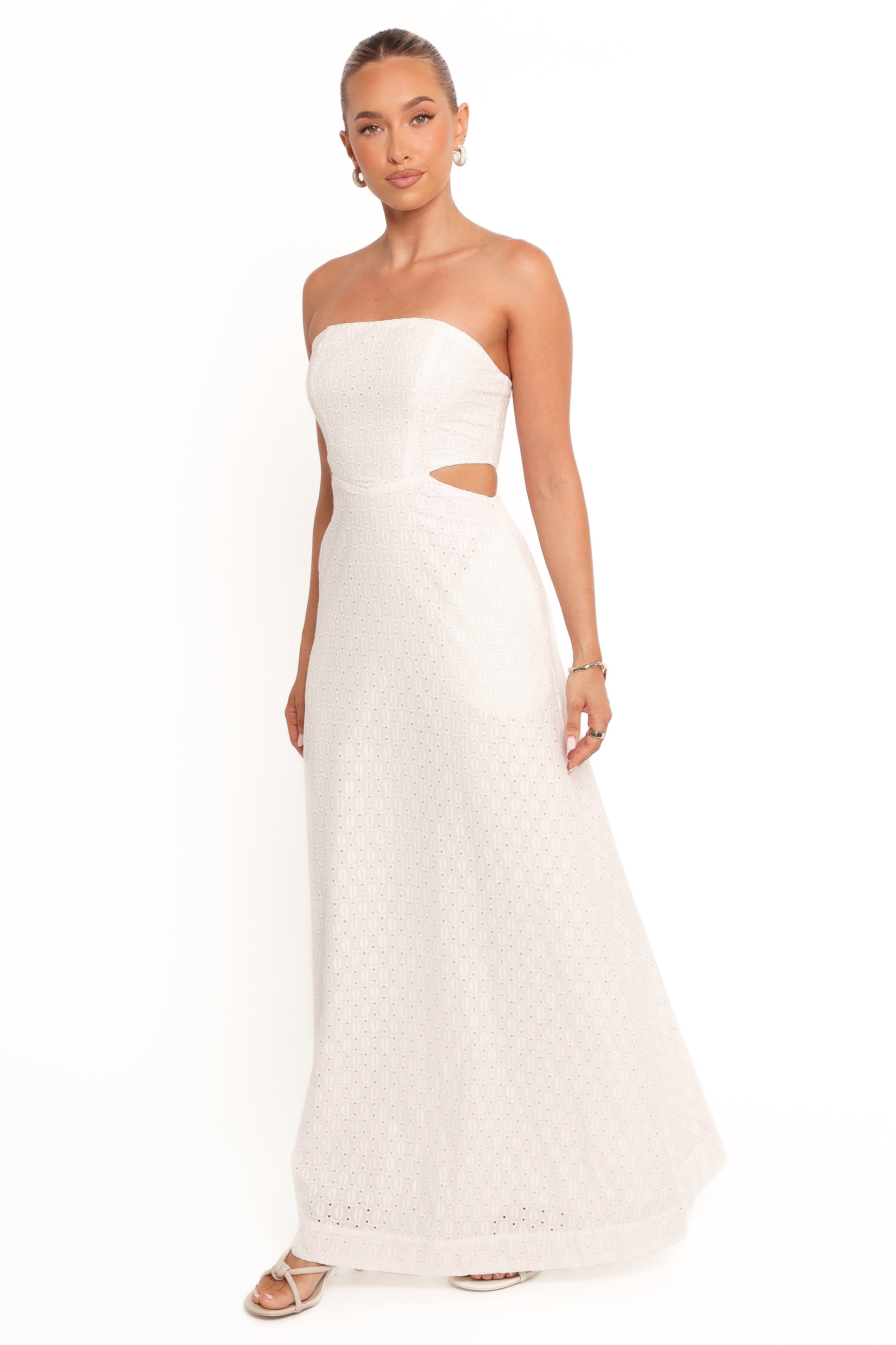 Laura Midi Dress - White-Ladys Street