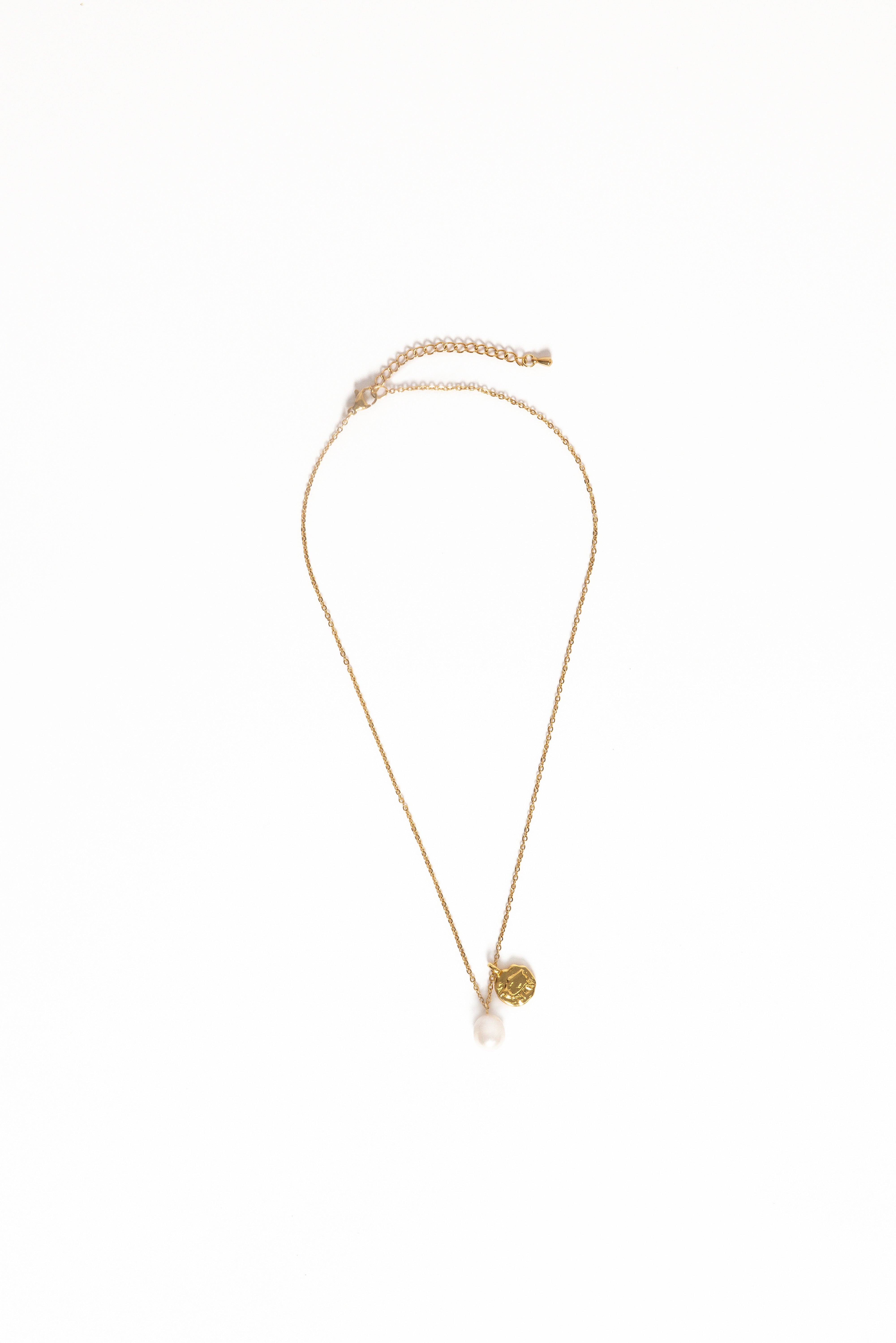 Lavinia Necklace - Gold/Pearl-Ladys Street