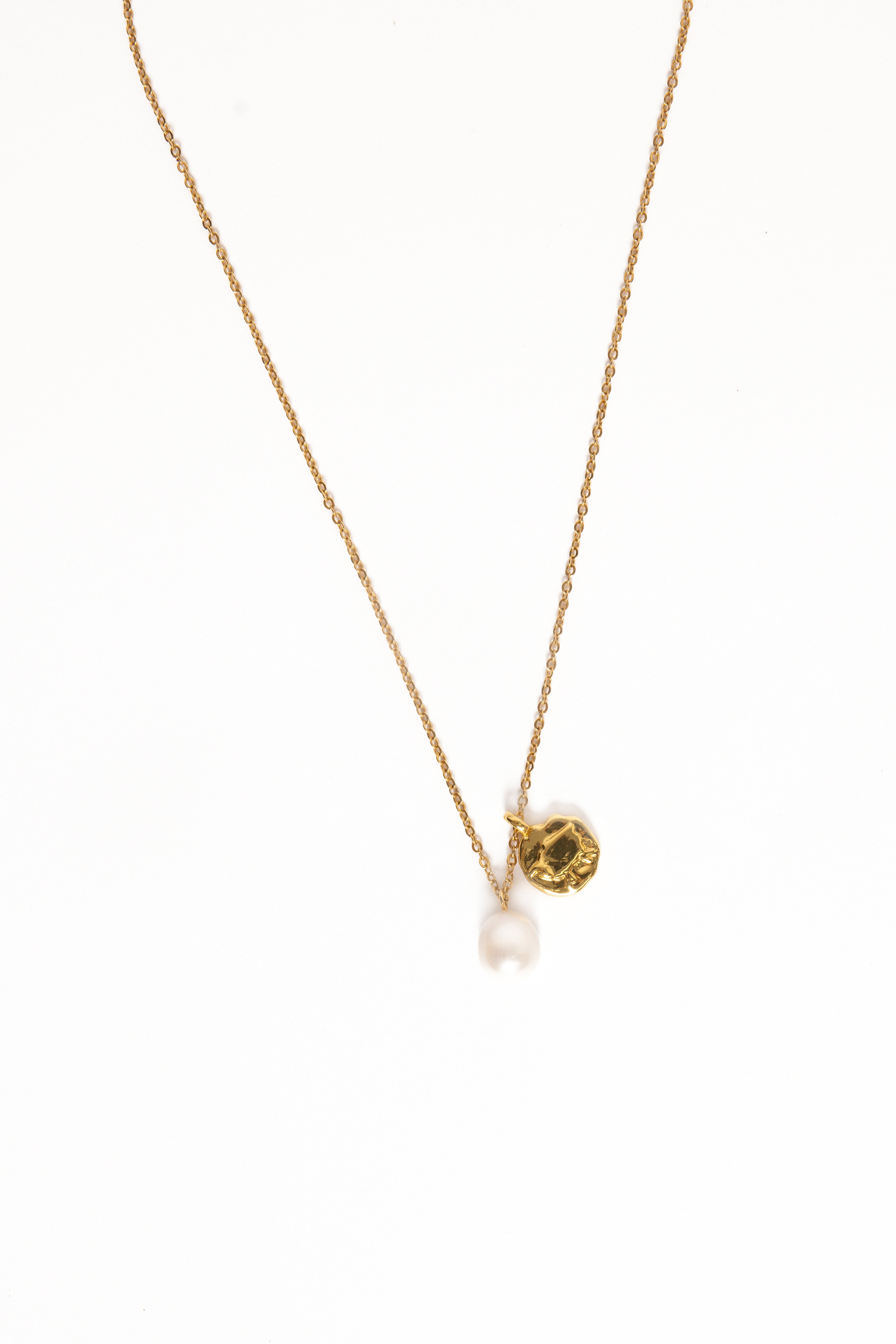Lavinia Necklace - Gold/Pearl-Ladys Street