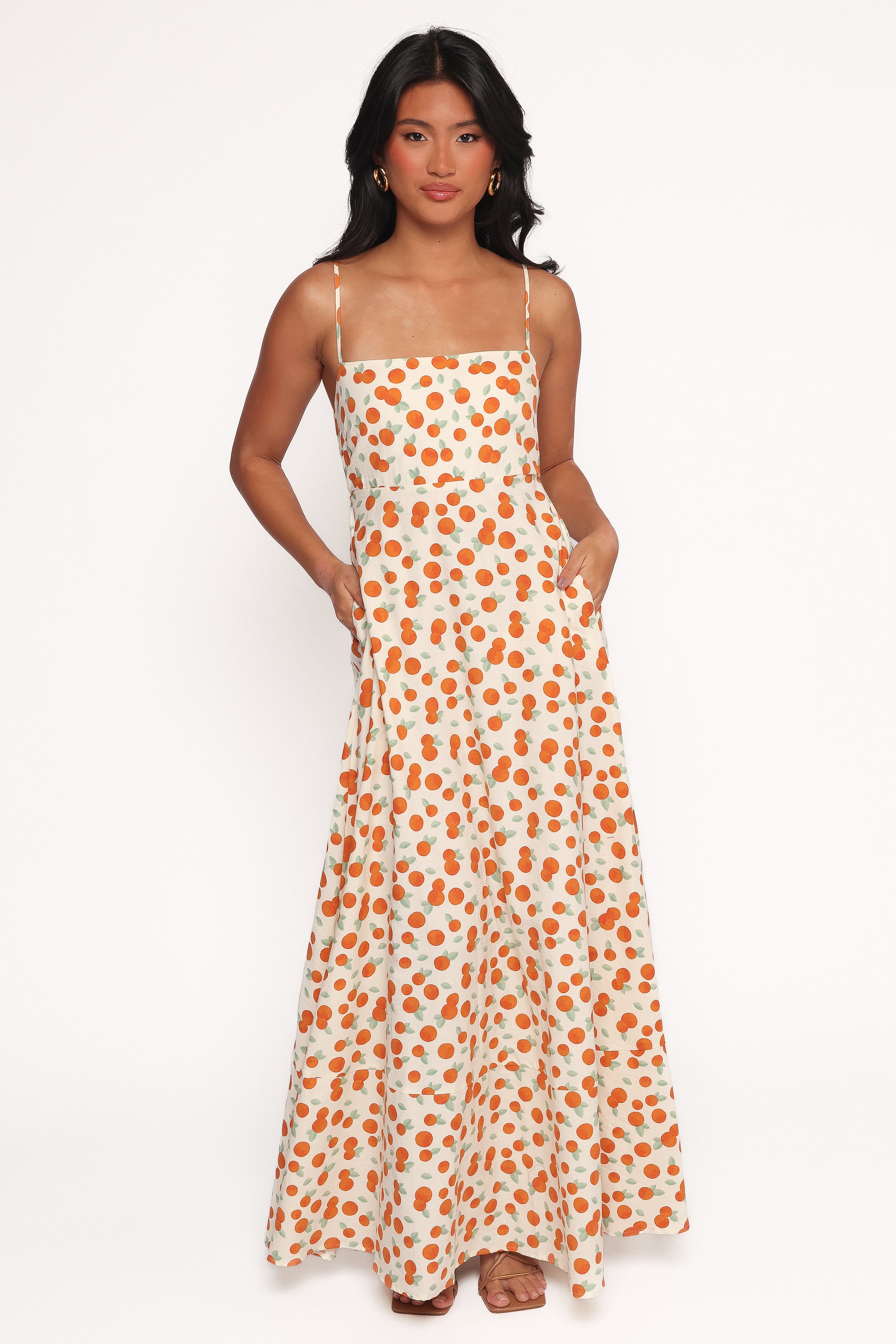 Leah Maxi Dress - Clementine Print-Ladys Street